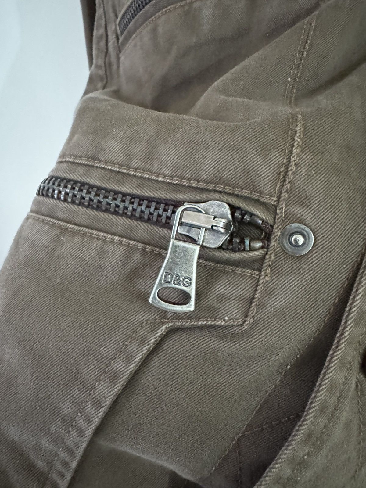 Dolce & Gabbana BROWN PUNK MOTIF BY DOLCE & GABBANA MULTI POCKET JACKET Size US M / EU 48-50 / 2 - 4 Thumbnail