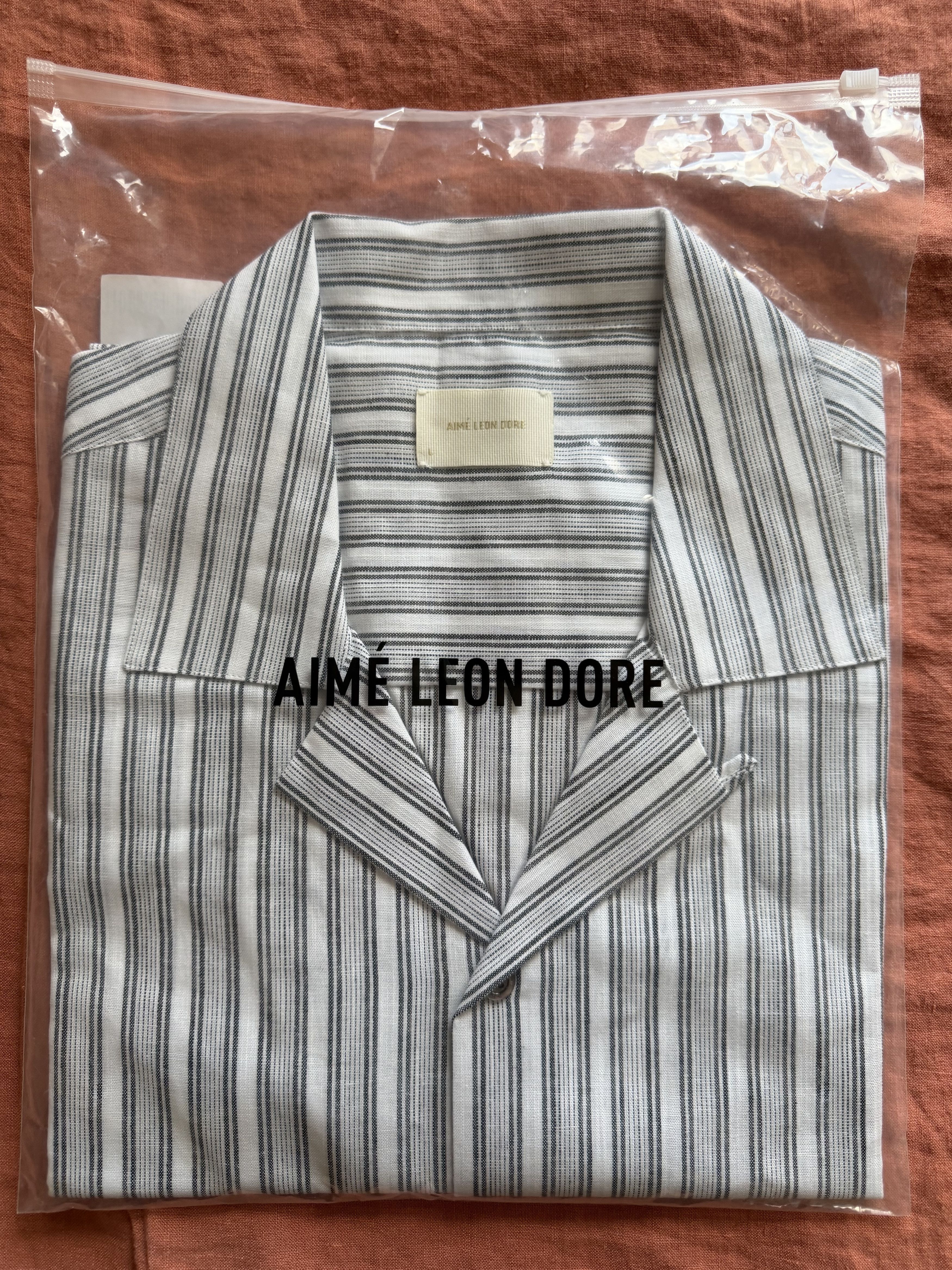 Aime Leon Dore Aime Leon Dore Striped Leisure Shirt in Black White Size US L / EU 52-54 / 3 - 6 Thumbnail