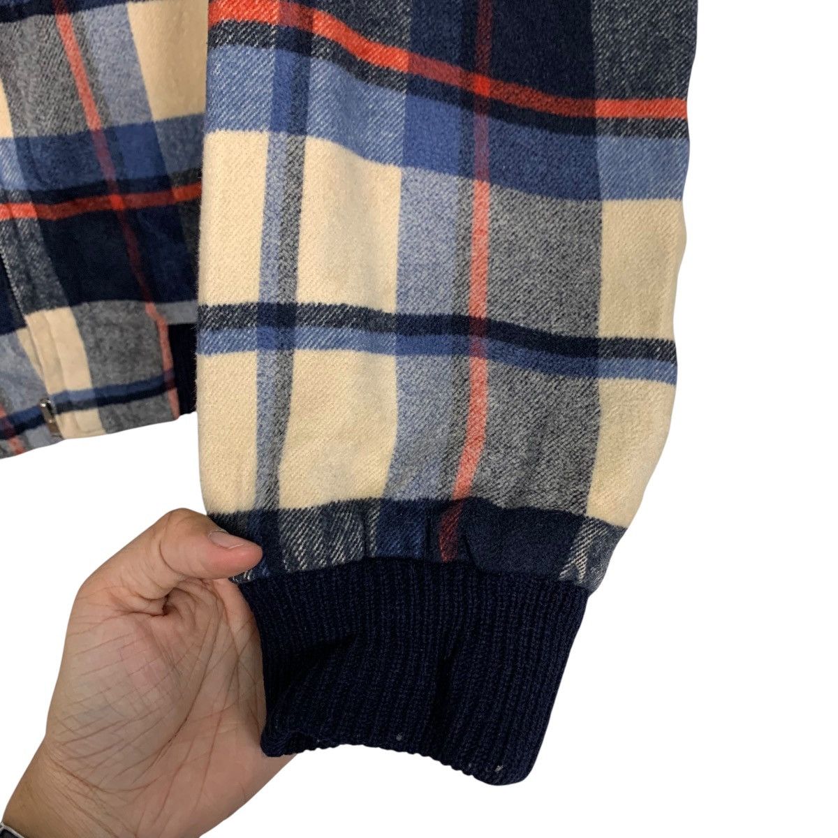 Vintage Vintage 90's Unbrand Checked Plaid Bomber Jacket #2700-C121 Size US M / EU 48-50 / 2 - 7 Thumbnail