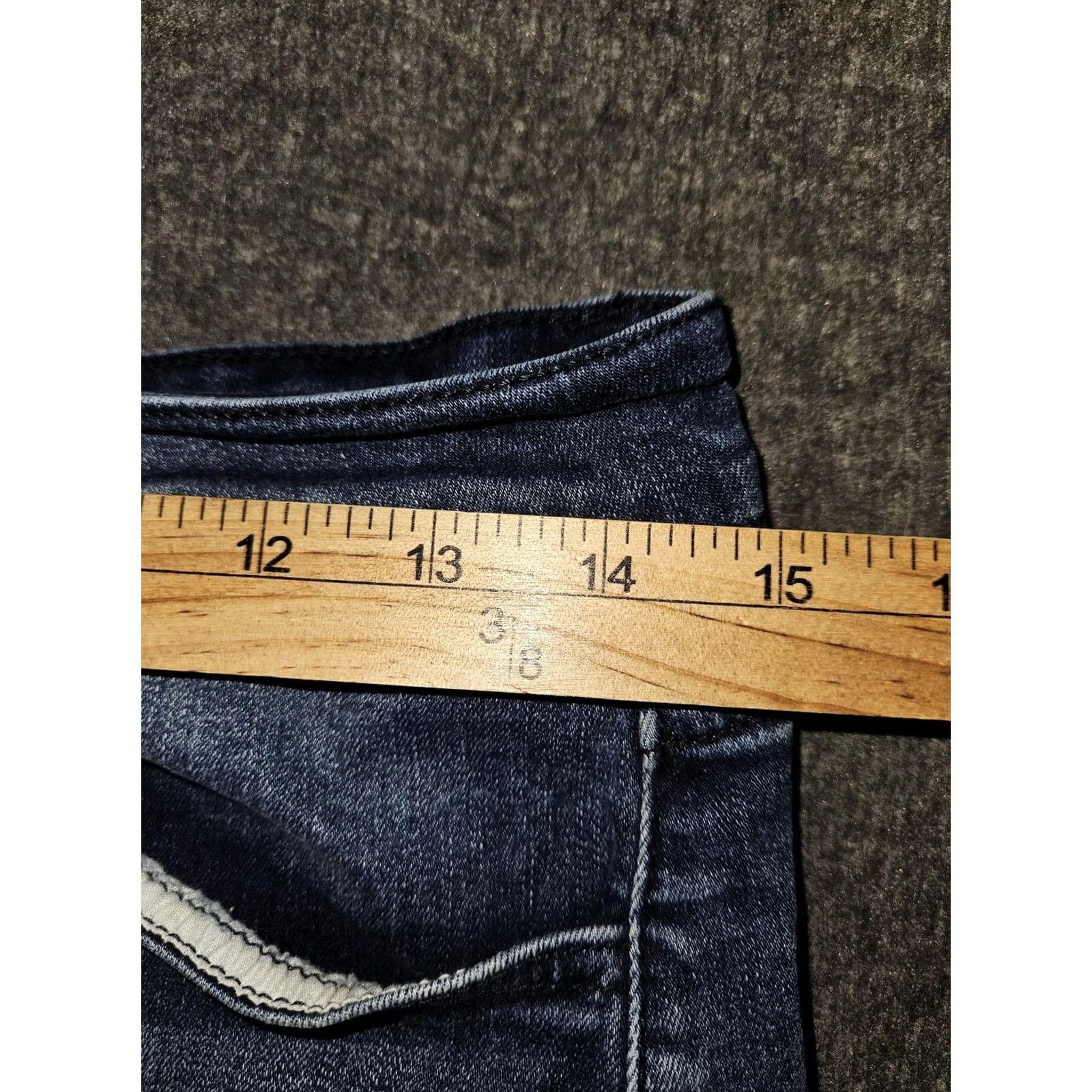 Vintage VINTAGE KanCan Shorts Womens 11/29 Denim Stretch Distressed Cutoff Frayed Hem KC6033D Jeans 2.5 in Inseam Boys? Size 32" / US 10 / IT 46 - 4 Thumbnail