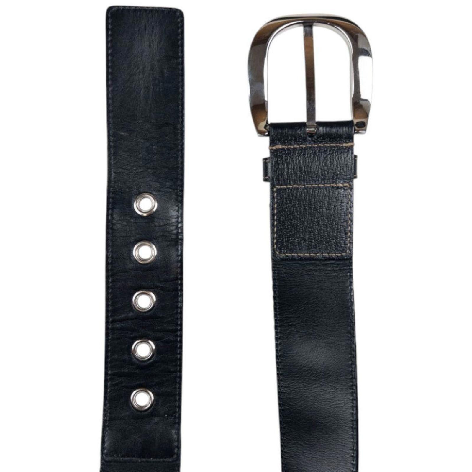 Gucci Vintage Gucci Stripe Leather Belt Size W26 Size ONE SIZE - 5 Thumbnail