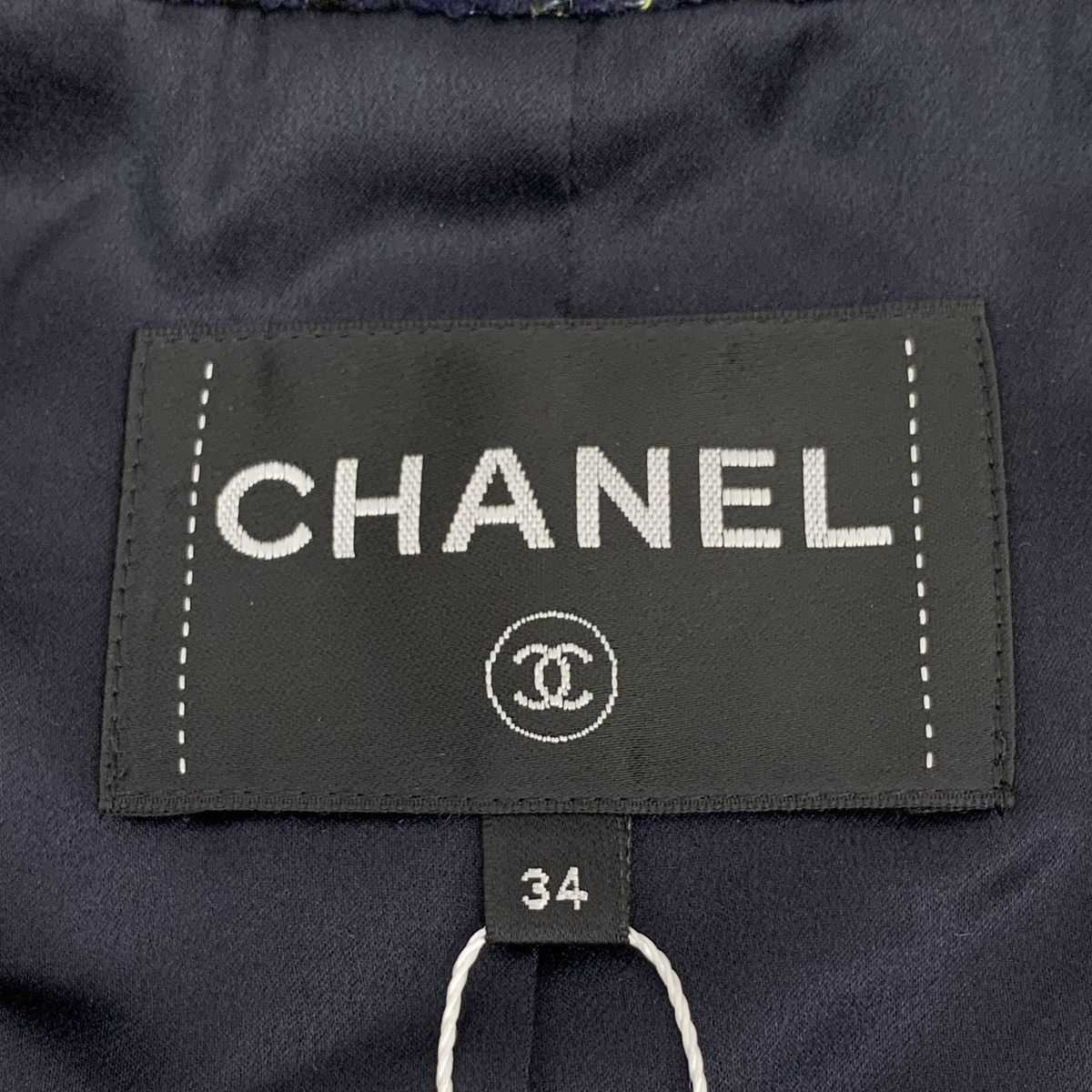 Chanel Chanel 22 Blue Cotton Lapel Long Sleeve Tweed Woven Jacket Size XS / US 0-2 / IT 36-38 - 5 Thumbnail