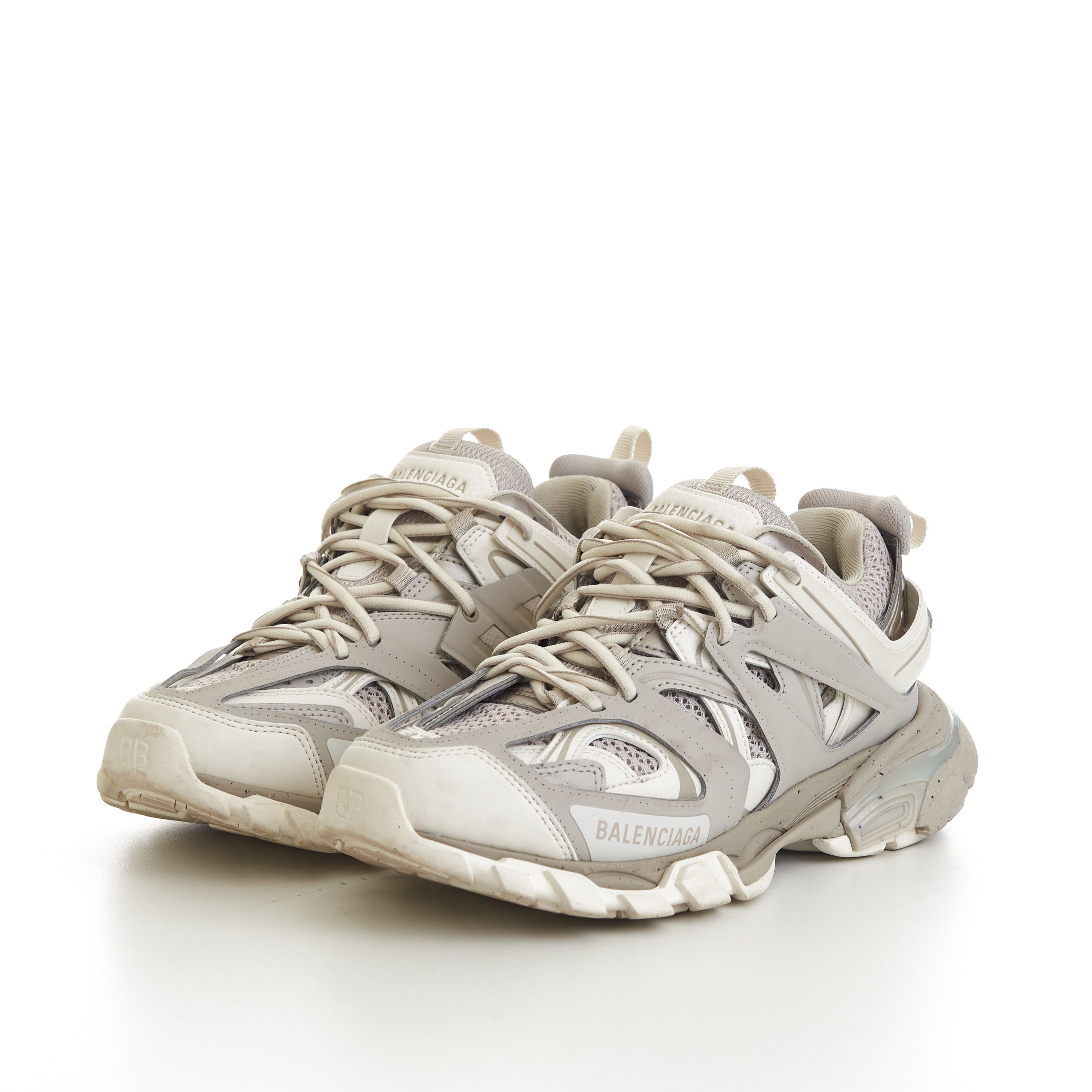 Balenciaga Women's Track Sneaker In Light Beige Mesh & Nylon Size US 7 / IT 37 - 4 Thumbnail