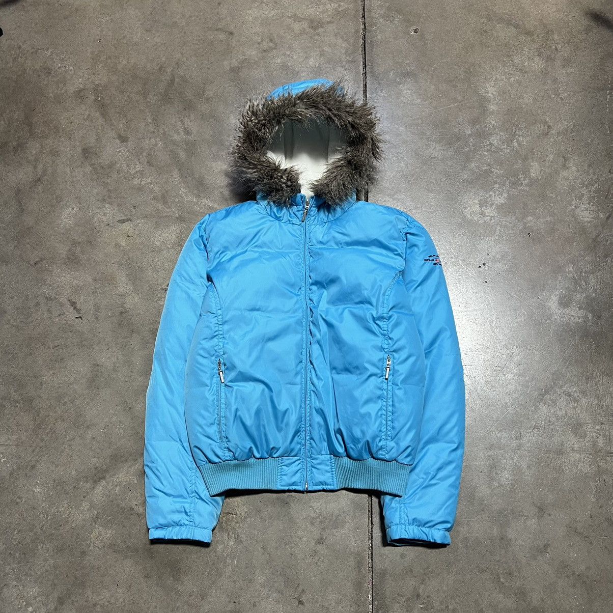 Polo Ralph Lauren Vintage Polo Ralph Lauren Puffer Jacket Fur Hood Down Filled Size L / US 10 / IT 46 - 1 Thumbnail