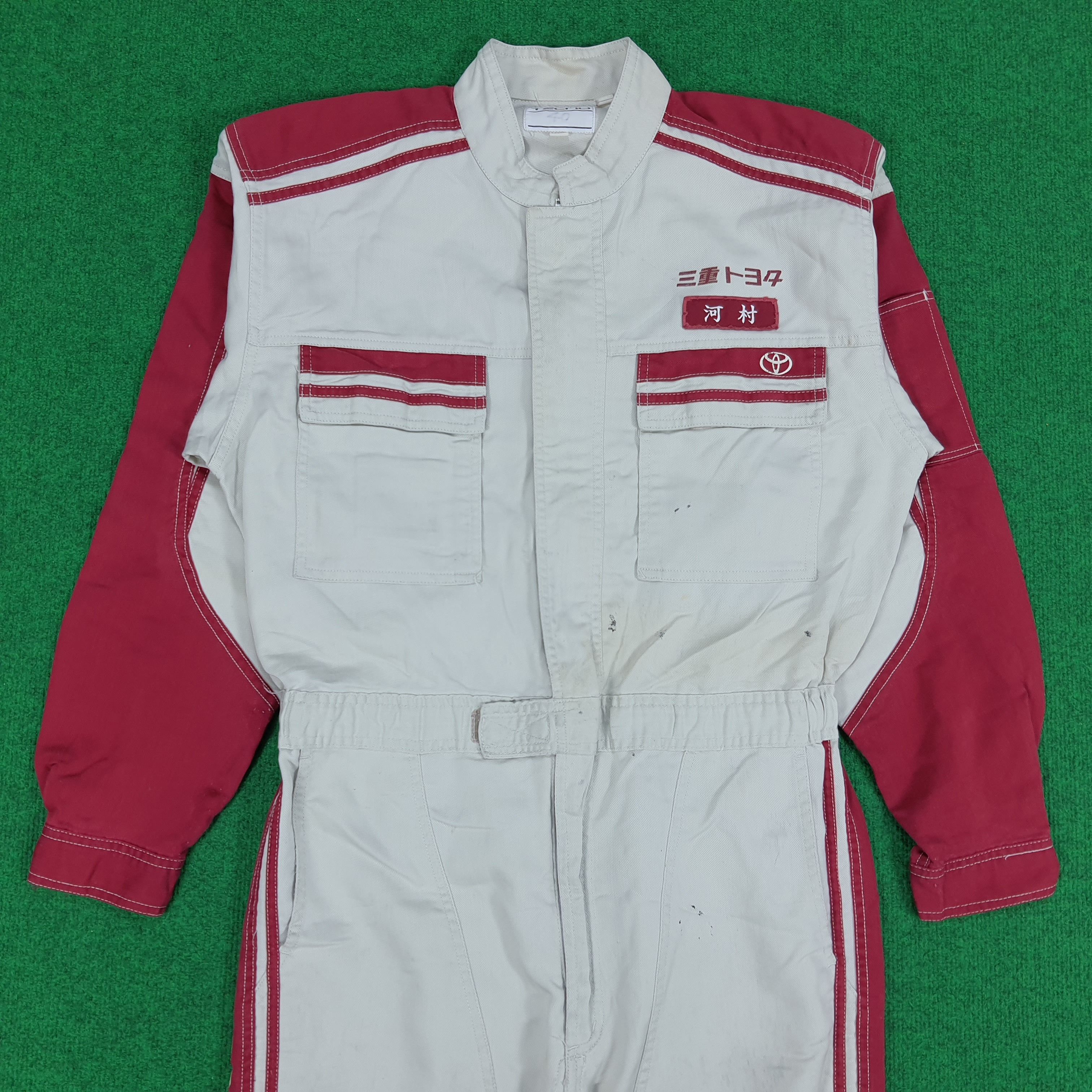 Japanese Brand × Vintage Vintage Tecno Toyota Japan Racing Workwear Coverall Size US M / EU 48-50 / 2 - 4 Thumbnail