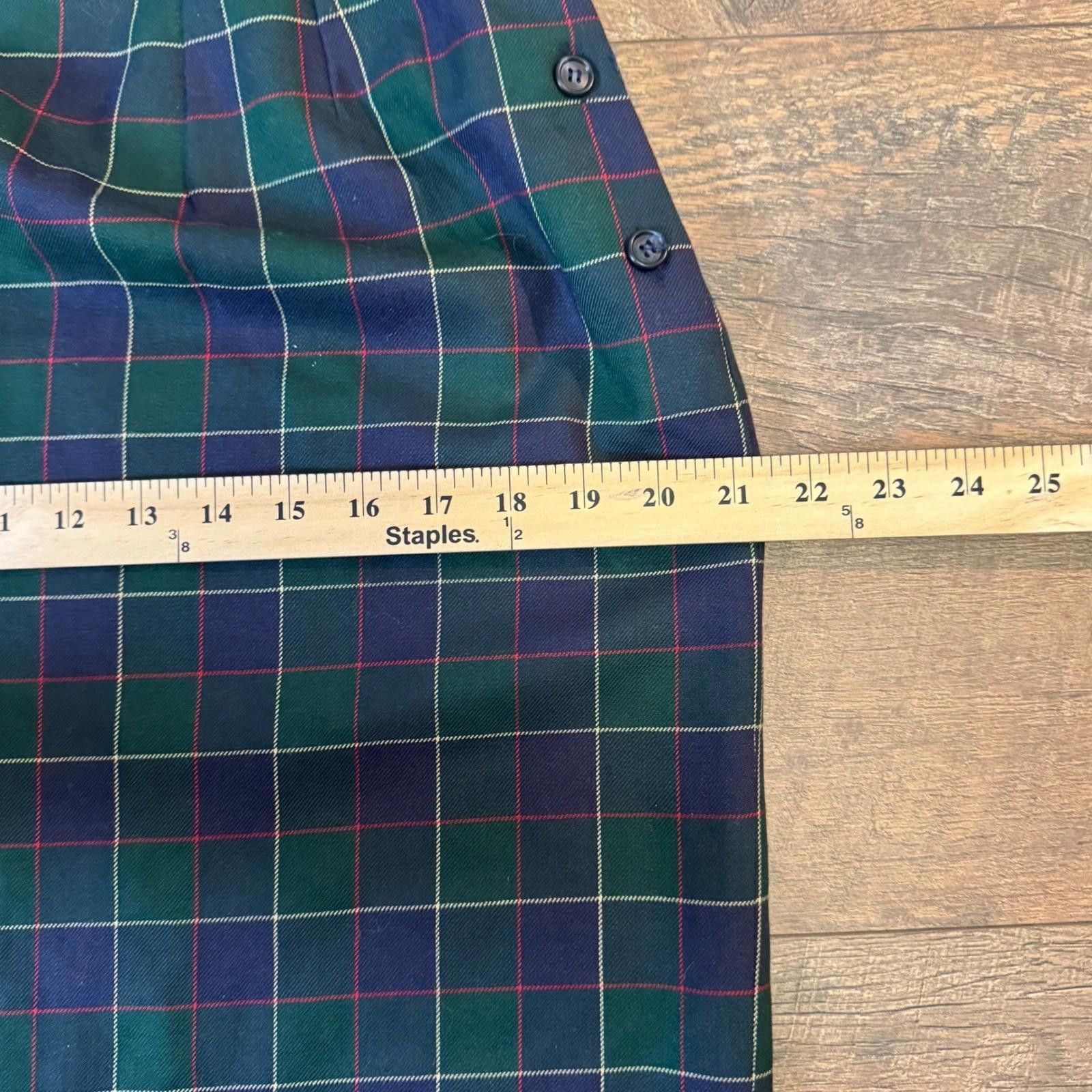 Other Vintage Talbots Womens Plaid Wool Skirt Size 14 Size 36" / US 14 / IT 50 - 6 Thumbnail