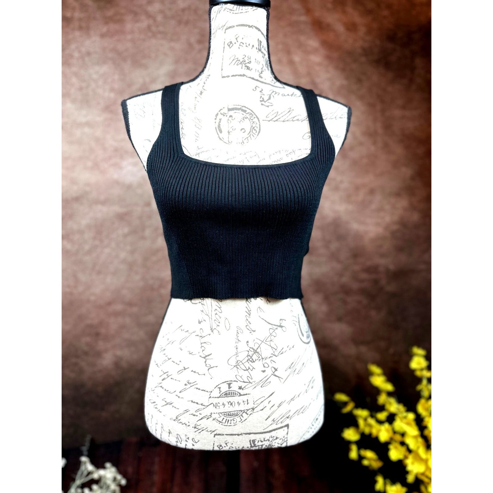 Other Lita by Ciara True Rib Crop Top - Black - size M Size M / US 6-8 / IT 42-44 - 3 Thumbnail