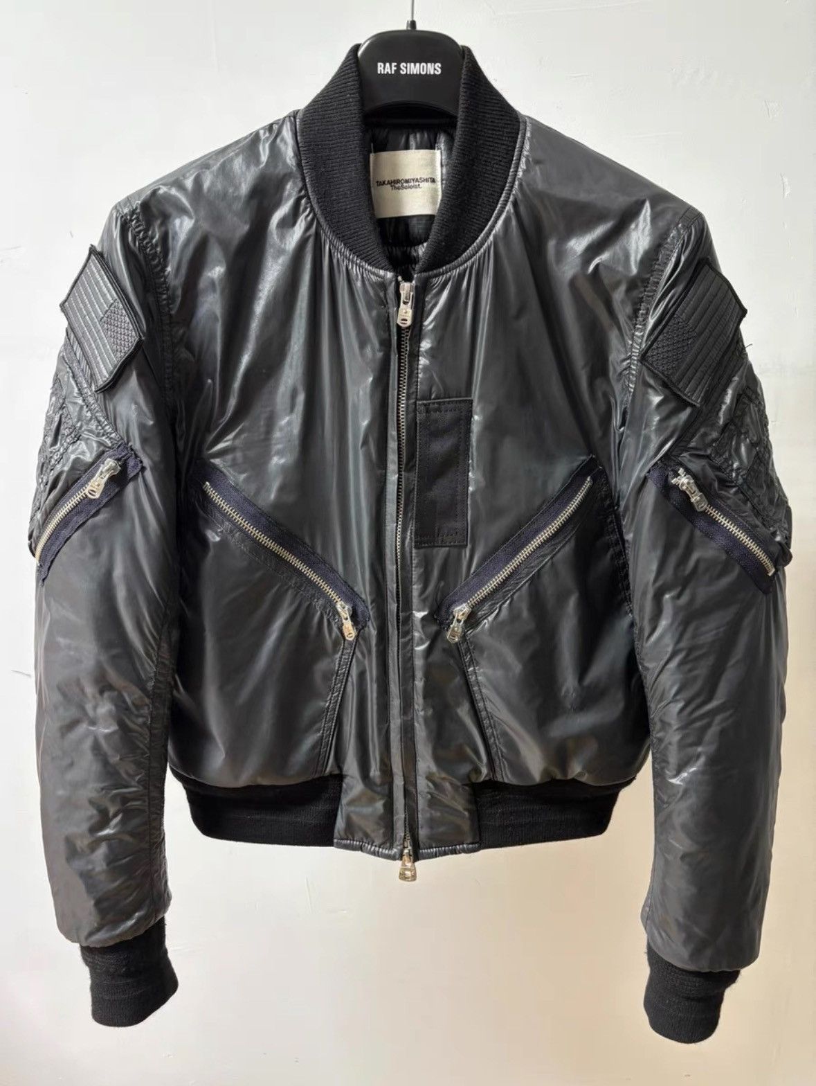 激レア The SoloIst 21AW Space Flight Jacket TAKAHIROMIYASHITATheSoloist. flight jacket. （black x black bone