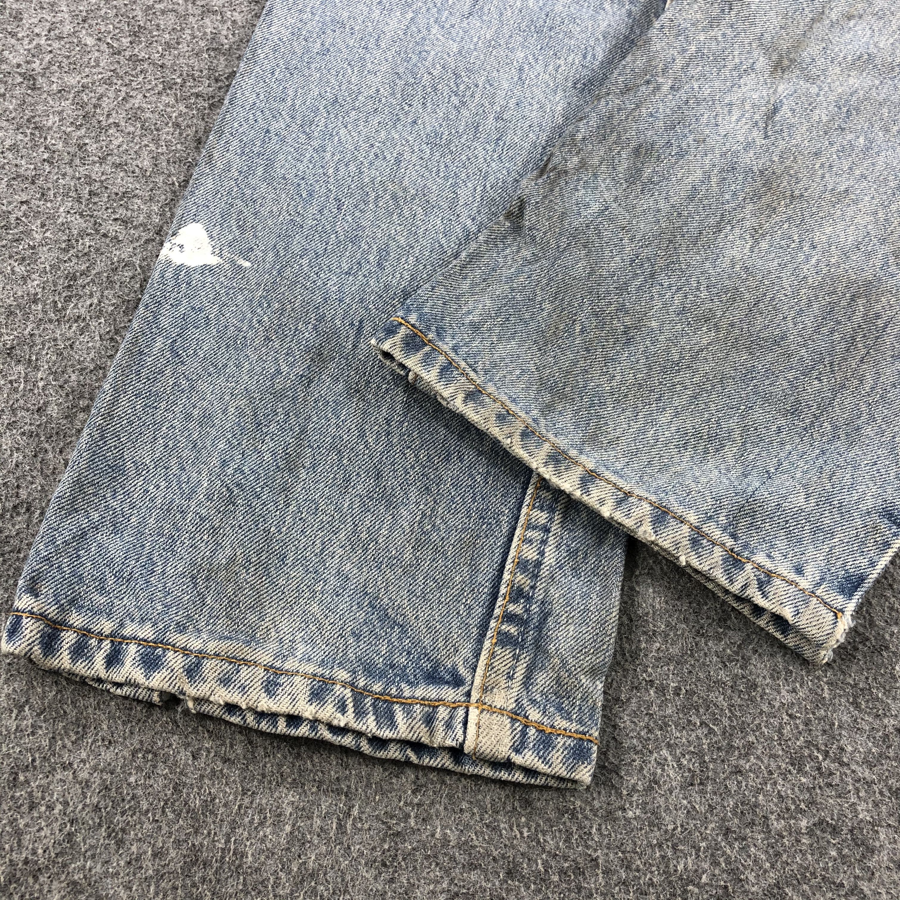 Levi's 90s Vintage Light Wash Levis 501 Jeans-JM2030 Size US 28 / EU 44 - 4 Thumbnail