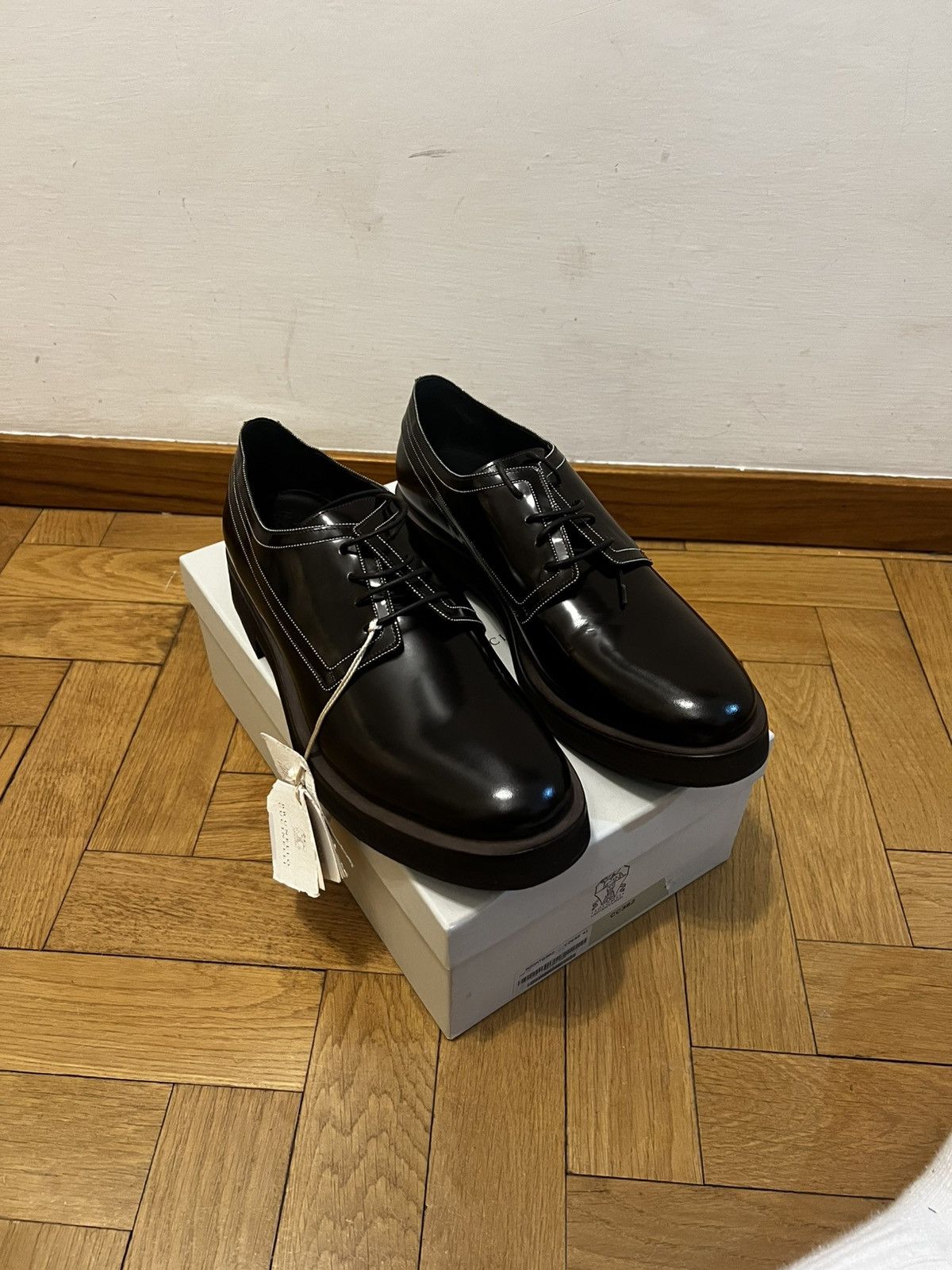 Brunello Cucinelli Derby Shoes Brunello Cucinelli 100% Leather, size 41, New ! Size US 11 / IT 41 - 1 Thumbnail
