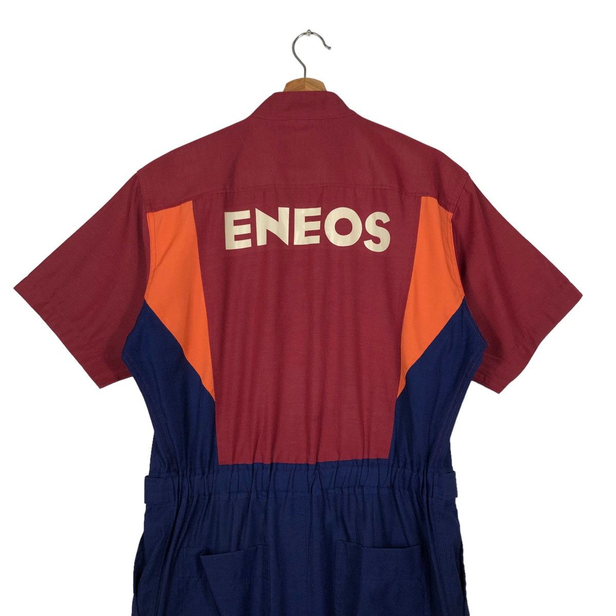 Japanese Brand 🔥90’s Vintage Overall Eneos Work Racing Big Logo Size US 34 / EU 50 - 8 Thumbnail