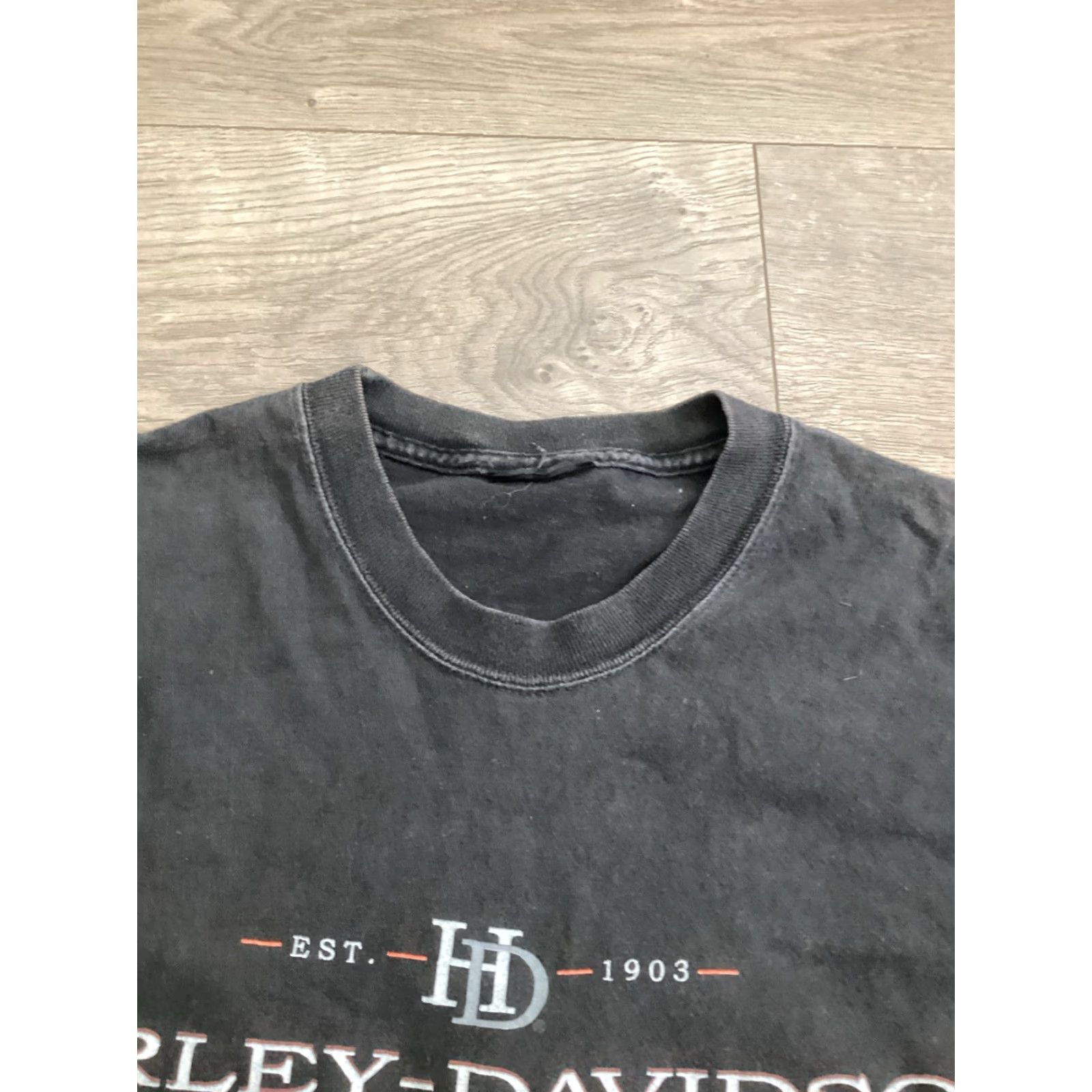 Harley Davidson VINTAGE Harley-Davidson Eagle Black Shirt Adult L Unisex 2000s Graphic Tee Mens Womens Size US L / EU 52-54 / 3 - 3 Thumbnail