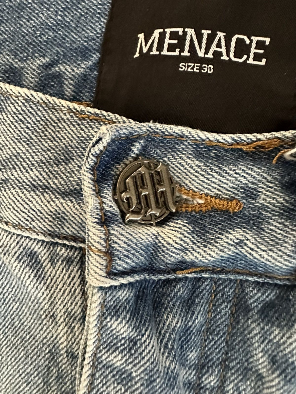 Menace Menace Embossed Denim Pants Size US 30 / EU 46 - 5 Thumbnail