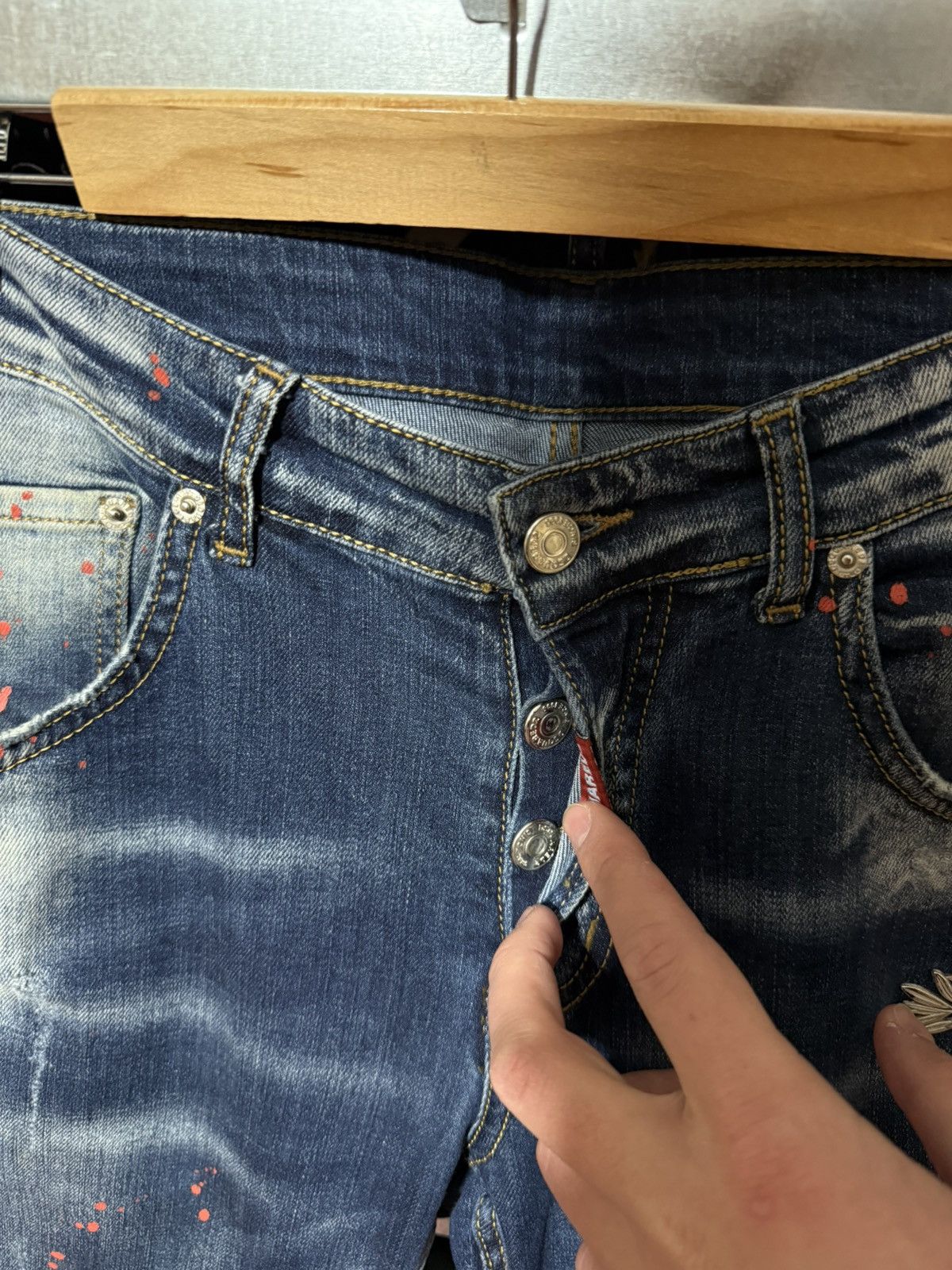 Dsquared2 Rare Luxury Dsquared2 Distressed Denim Navy Jeans Size 46 Size US 30 / EU 46 - 10 Thumbnail