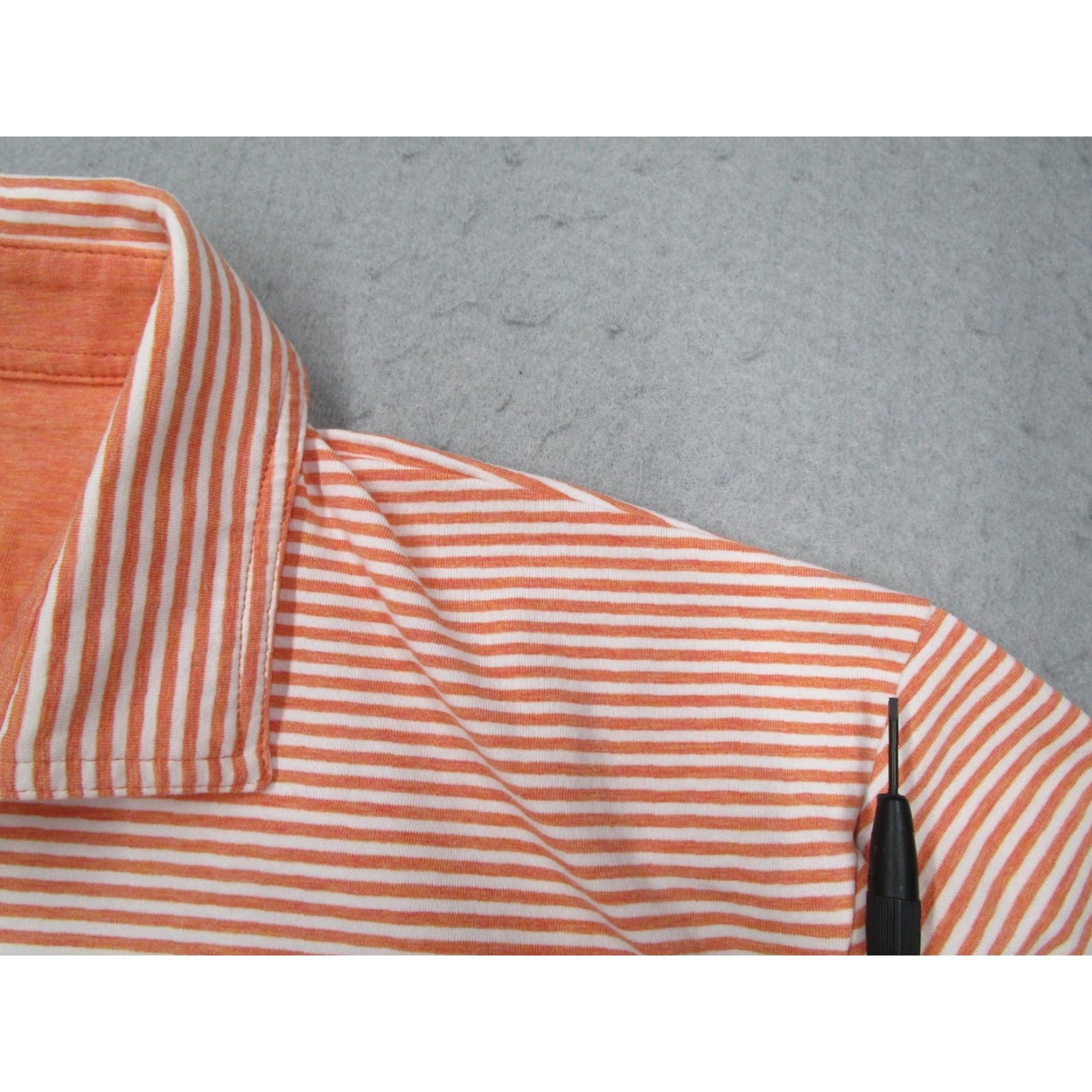 johnnie-O VINTAGE Johnnie O Polo Shirt Mens XL Orange Striped Golf Casual Sports Logo FOG Size US XL / EU 56 / 4 - 5 Thumbnail