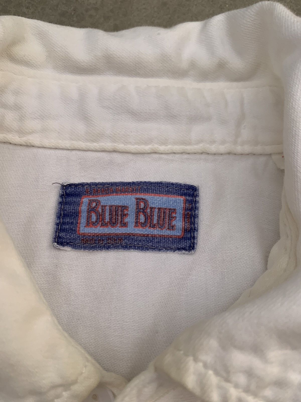 45rpm × Blue Blue Japan × RRL Ralph Lauren Blue Blue Japan White Shirt Size US L / EU 52-54 / 3 - 3 Thumbnail