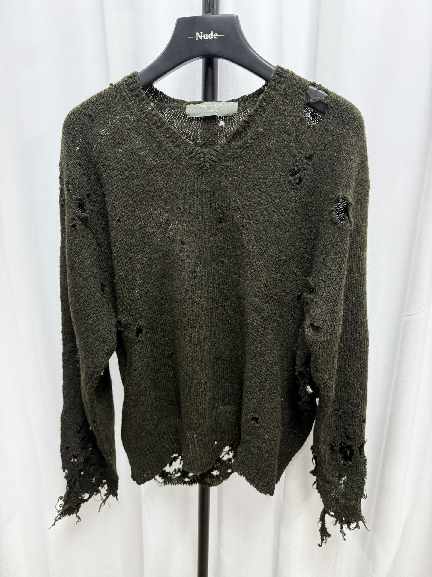 Comme des Garcons Comme des Garcons 90s Distressed Sweater Size US M / EU 48-50 / 2 - 1 Thumbnail