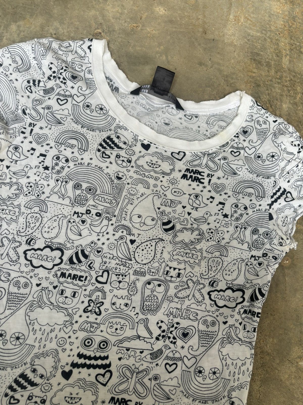 Hysteric Glamour Y2k Marc by Marc Jacobs Full Print Tshirt Size XS / US 0-2 / IT 36-38 - 3 Thumbnail