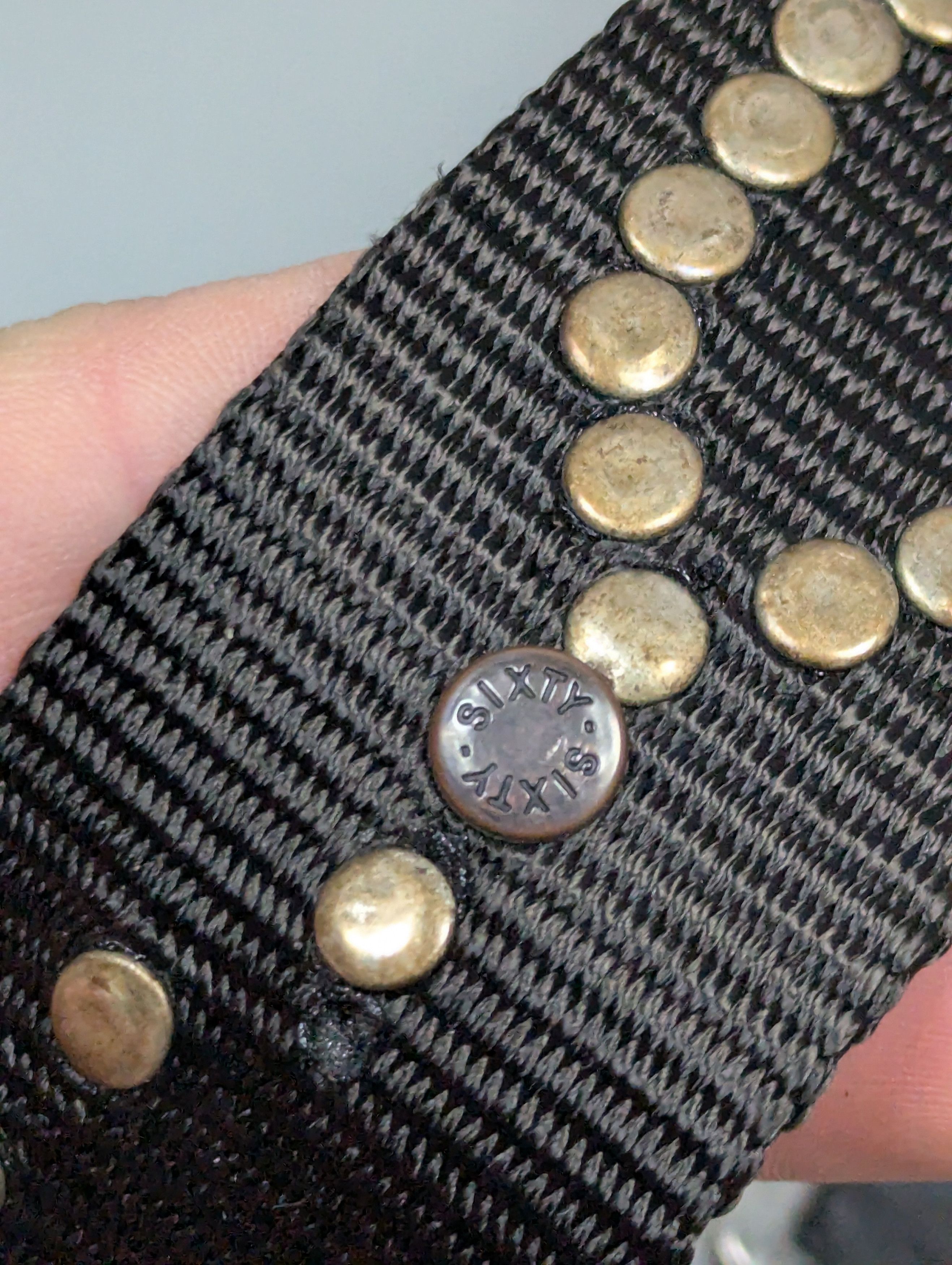 Energie Vintage Rare 90s Energie by Miss Sixty Studded Belt Size 36 - 6 Thumbnail