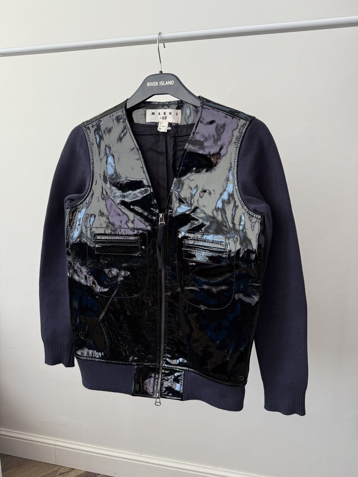 Marni Vintage Marni at H&M Leather Bomber Jacket Size XS / US 0-2 / IT 36-38 - 3 Thumbnail