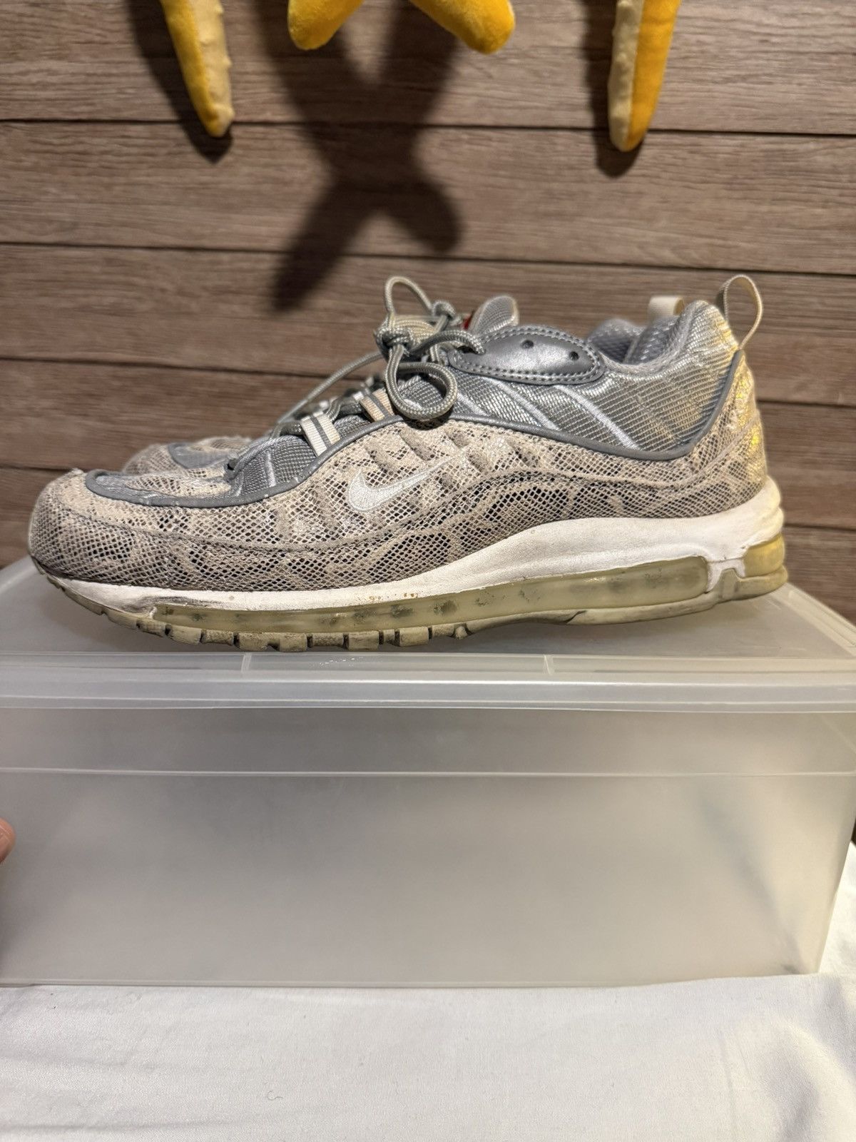 Nike × Supreme Nike Supreme Air Max 98 snakeskin Size US 10.5 / EU 43-44 - 1 Thumbnail