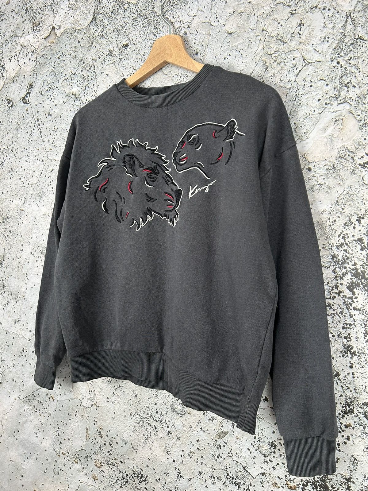 Kenzo Kenzo Kids 14 Lion Tiger Crewneck Luxury Designer Rare Hype Size US XS / EU 42 / 0 - 2 Thumbnail
