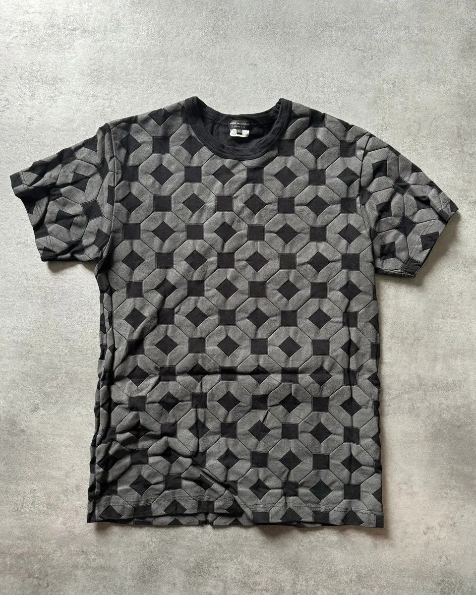 Comme des Garcons × Vintage SS2018 Comme des Garçons Homme Plus Geometrical Leather Tee-Shirt Size US L / EU 52-54 / 3 - 1 Thumbnail