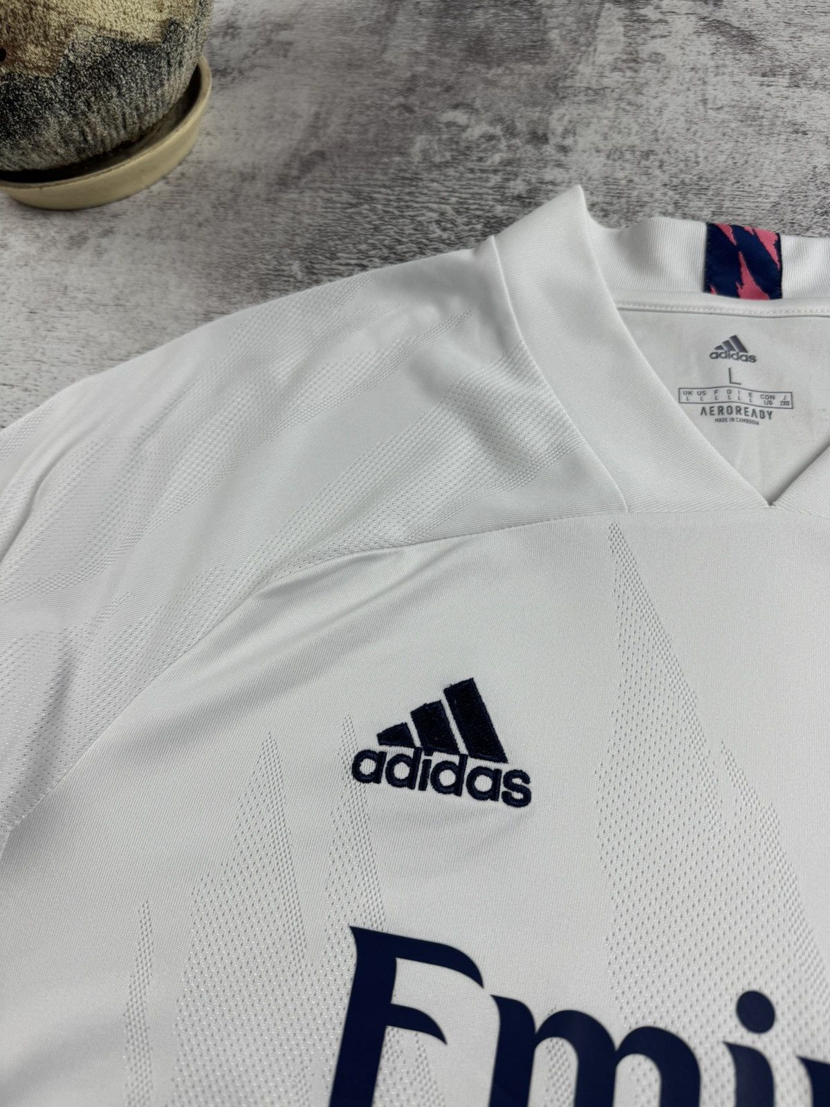 Adidas Real Madrid 2020/2021 Adidas Home White Kit La Liga Jersey Blockcore T Shirt Tee Size US L / EU 52-54 / 3 - 9 Thumbnail