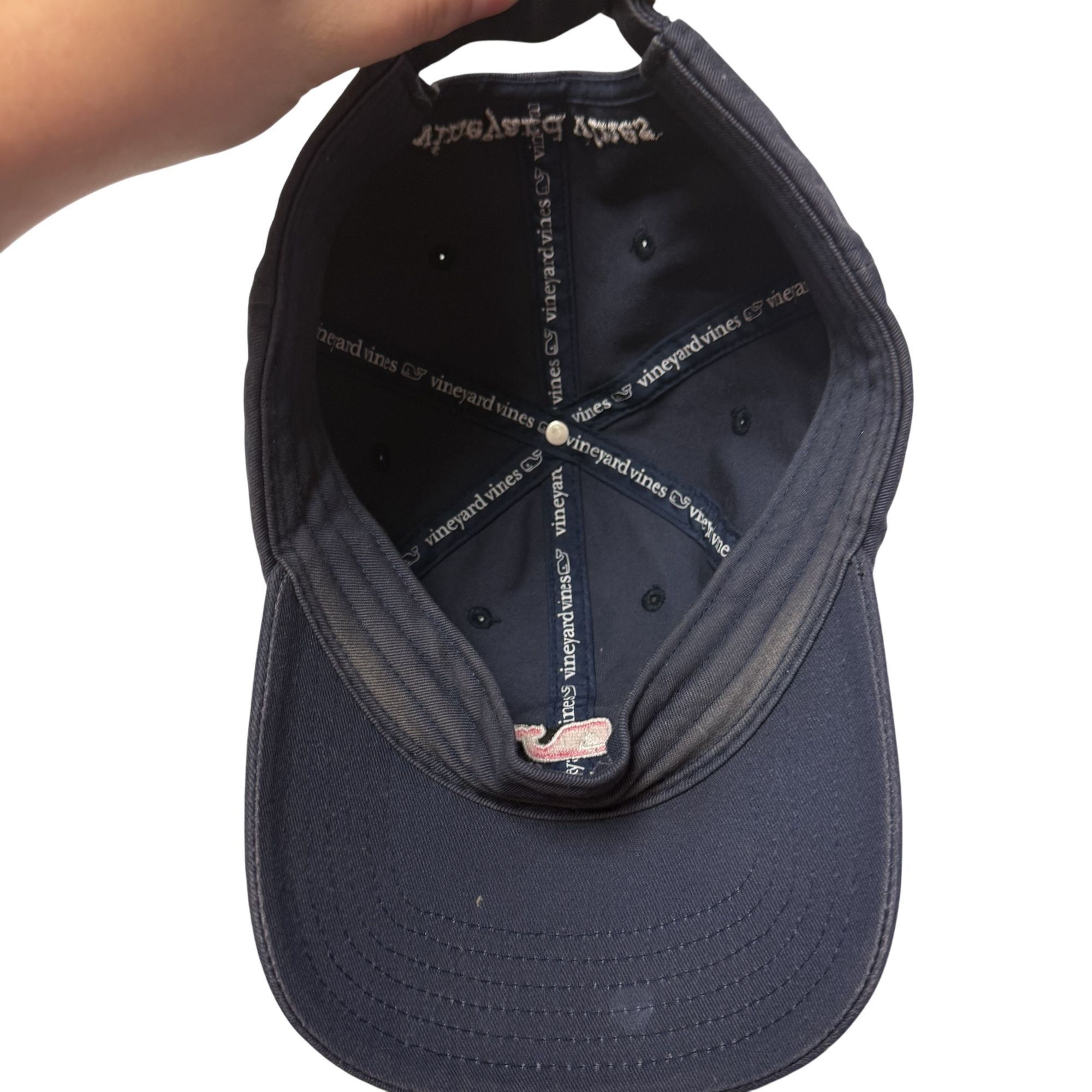 Vineyard Vines Vtg Vineyard Vines Hat Embroidered Pink Whale LOGO Cap Size ONE SIZE - 7 Thumbnail