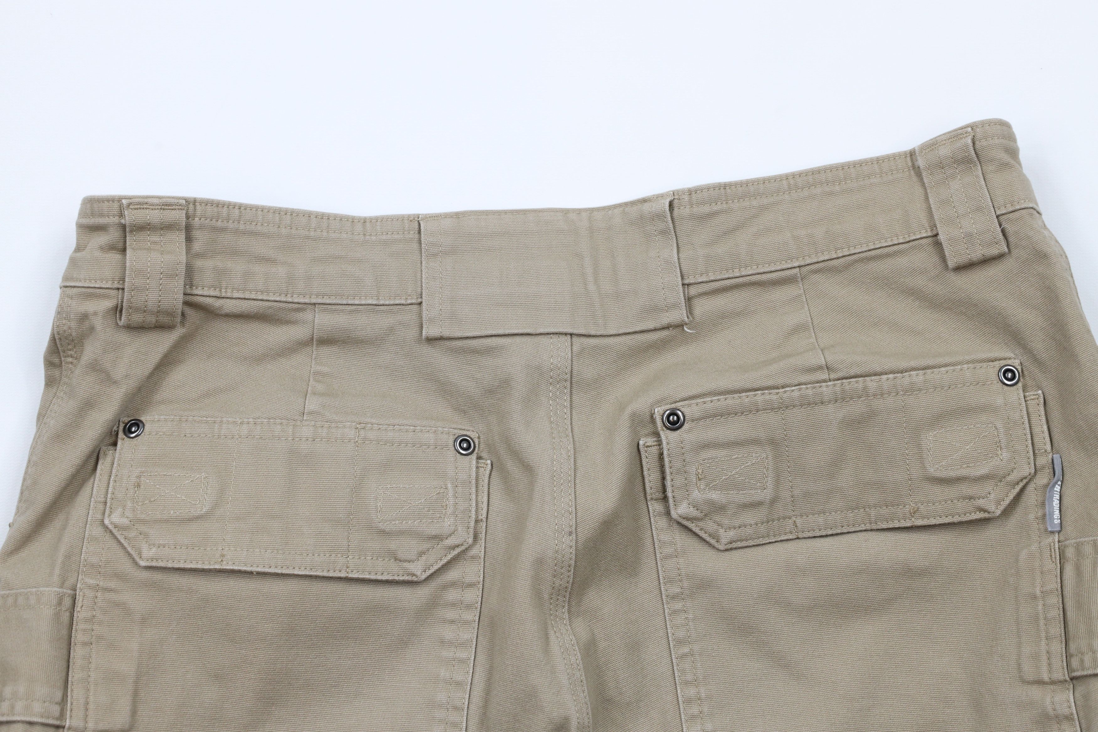 Duluth Trading Company × Vintage Duluth Trading Co Relaxed Fit Canvas Cargo Shorts Beige Size US 34 / EU 50 - 11 Thumbnail