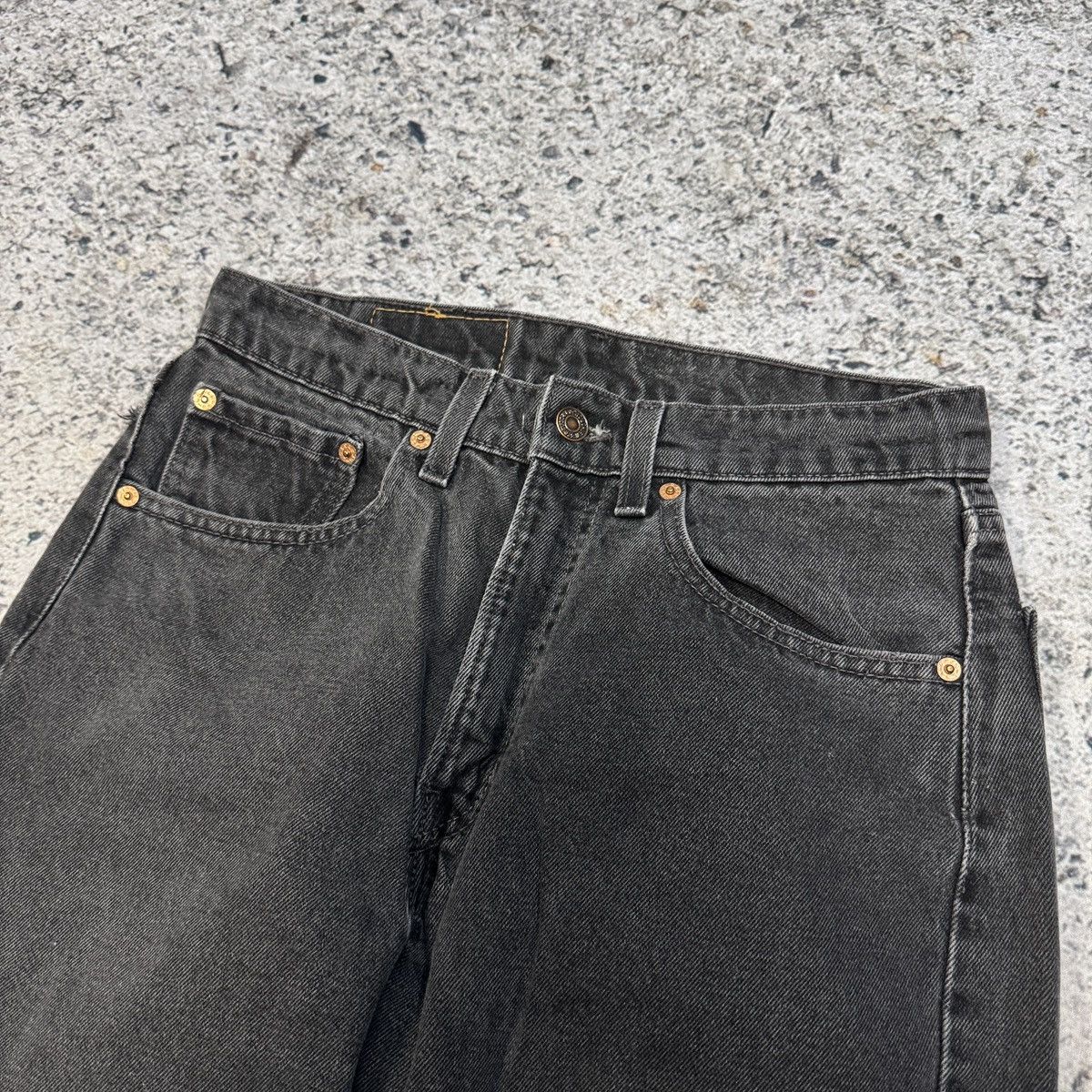 Levi's 90s Levi's 505 Faded Black Denim Jeans ERD Grunge Hedi Size US 29 - 5 Thumbnail