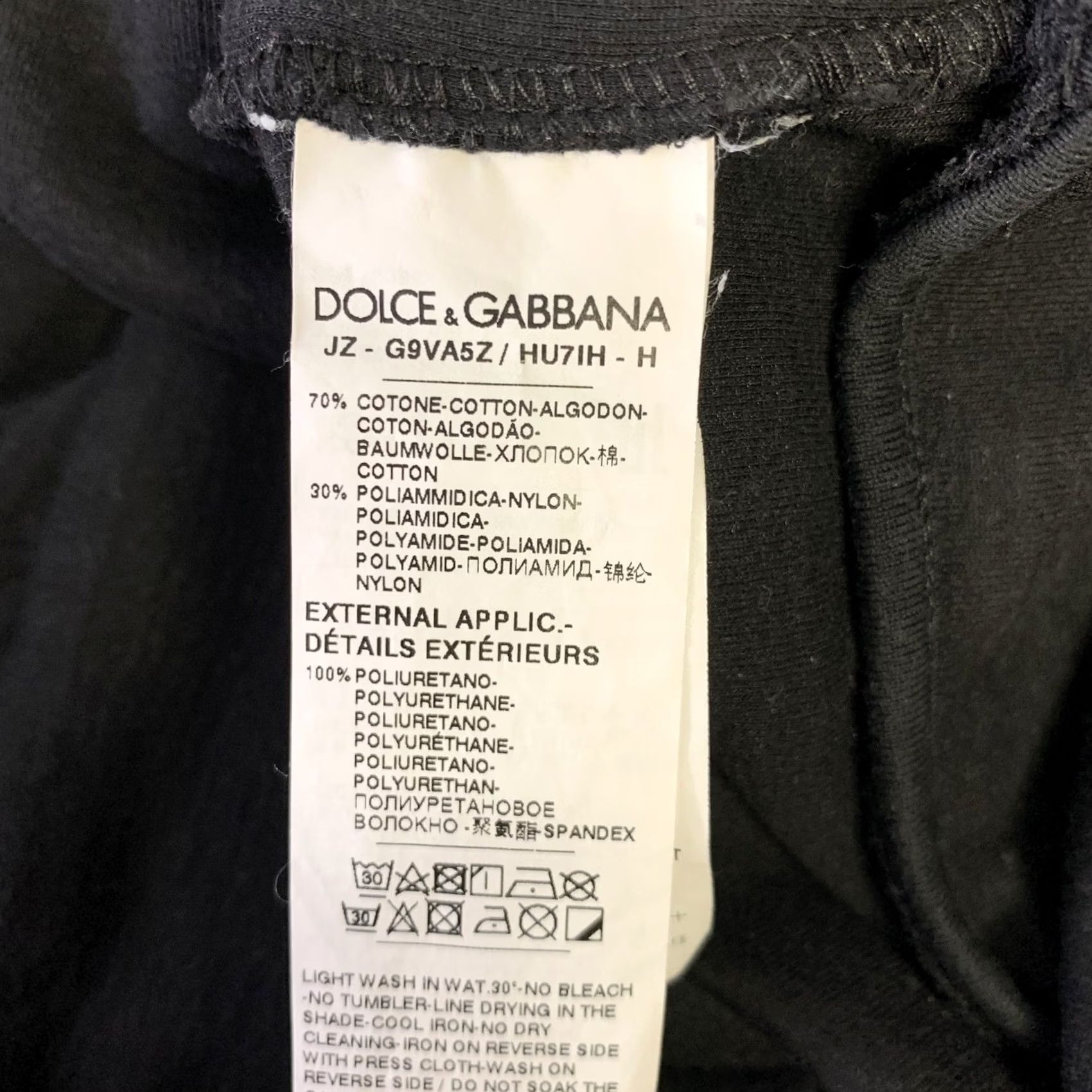 Dolce & Gabbana DOLCE & GABBANA Size M Black Logo Cotton Blend Crew-Neck Sweatshirt Mens Size US M / EU 48-50 / 2 - 6 Thumbnail
