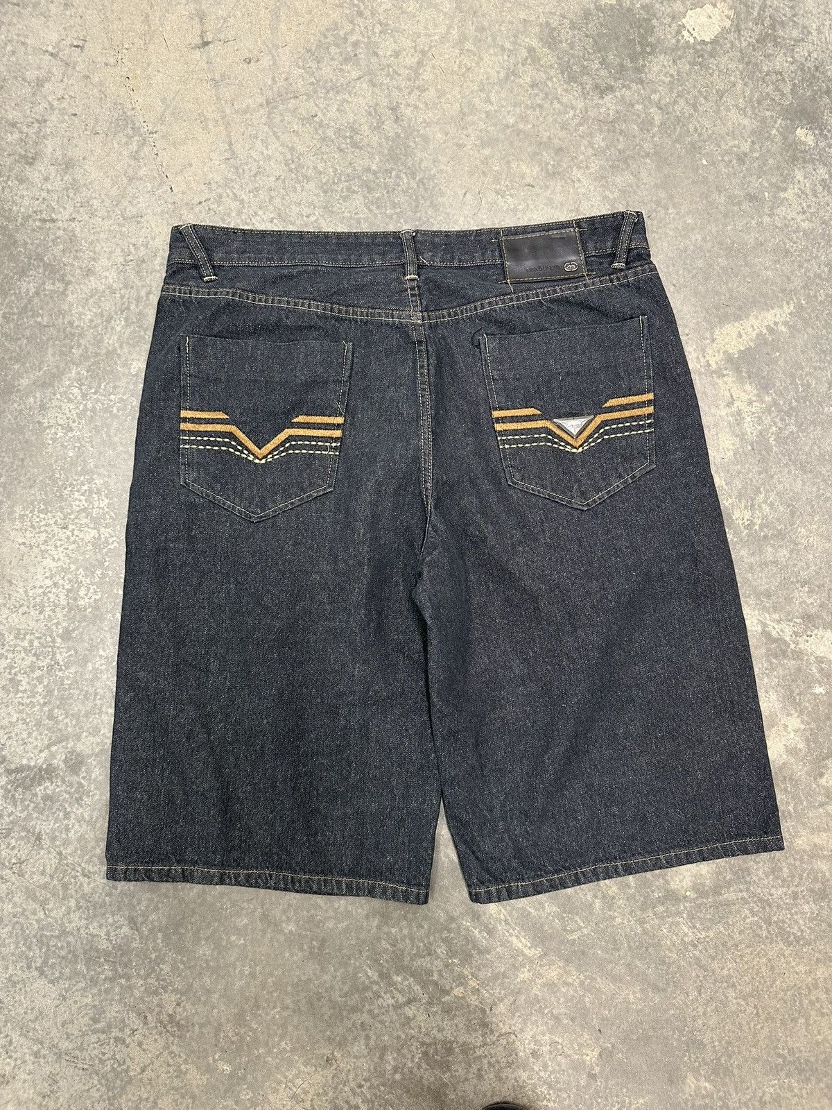 Ecko Unltd. Vintage Y2K Ecko Baggy Black Jorts Size 40 Size US 40 / EU 56 - 1 Thumbnail