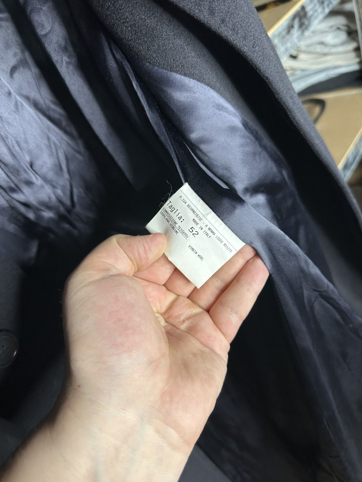 Other Facis Ing Loro Piana Superfine Virgin Wool Black Overcoat Size US L / EU 52-54 / 3 - 7 Thumbnail