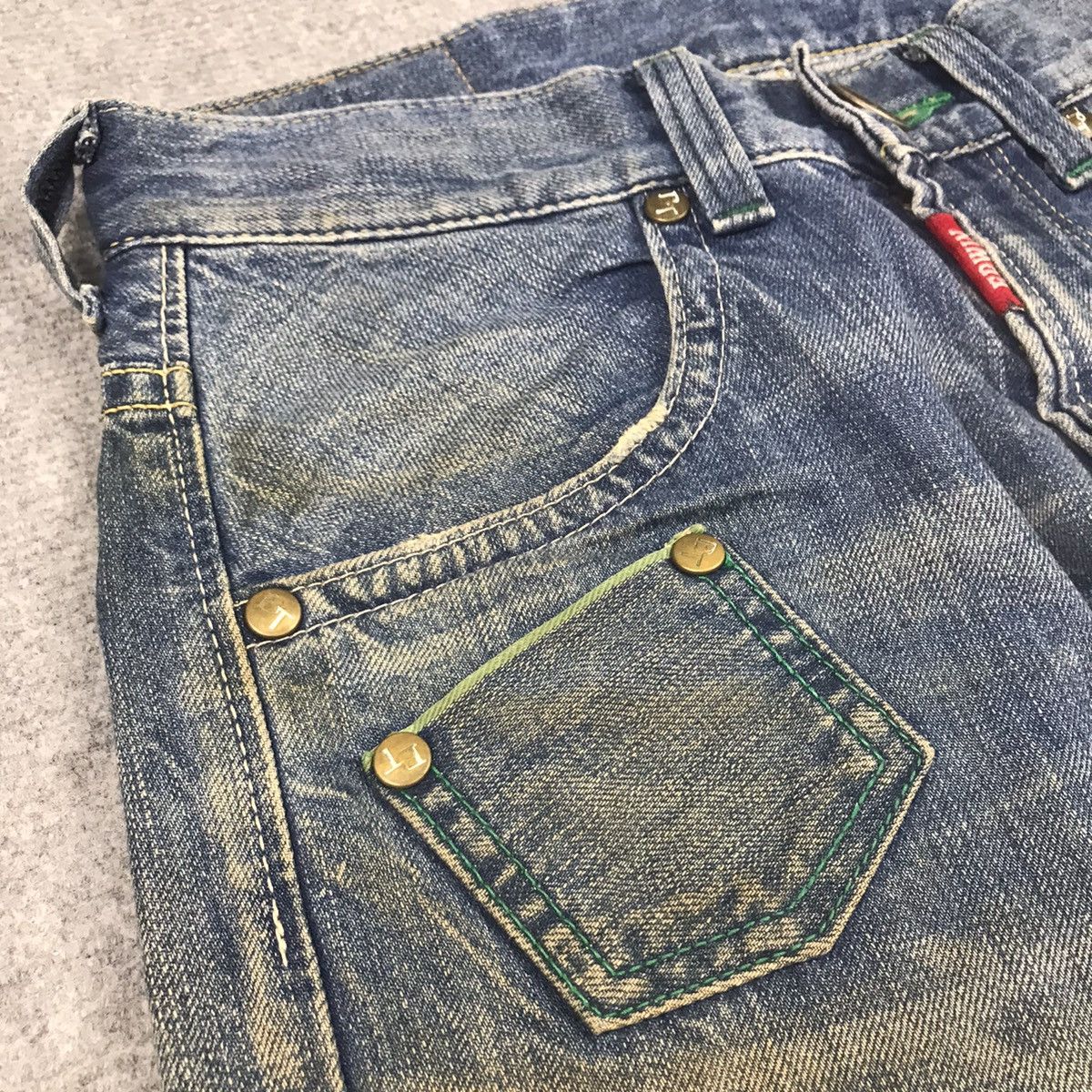Japanese Brand RIPPED DISTRESSED EDWIN BLUE TRIP DENIM PANTS 145 Size US 28 / EU 44 - 8 Thumbnail