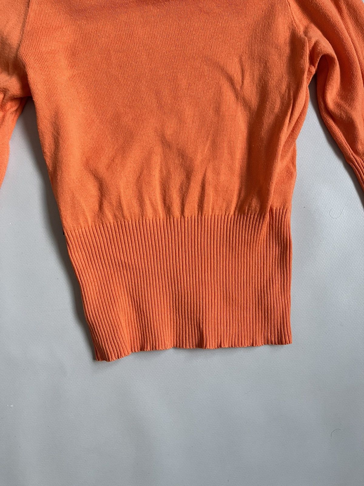 Dolce & Gabbana Vintage Y2K Dolce & Gabbana Orange Knit Longsleeve T-shirt Size S / US 4 / IT 40 - 14 Thumbnail