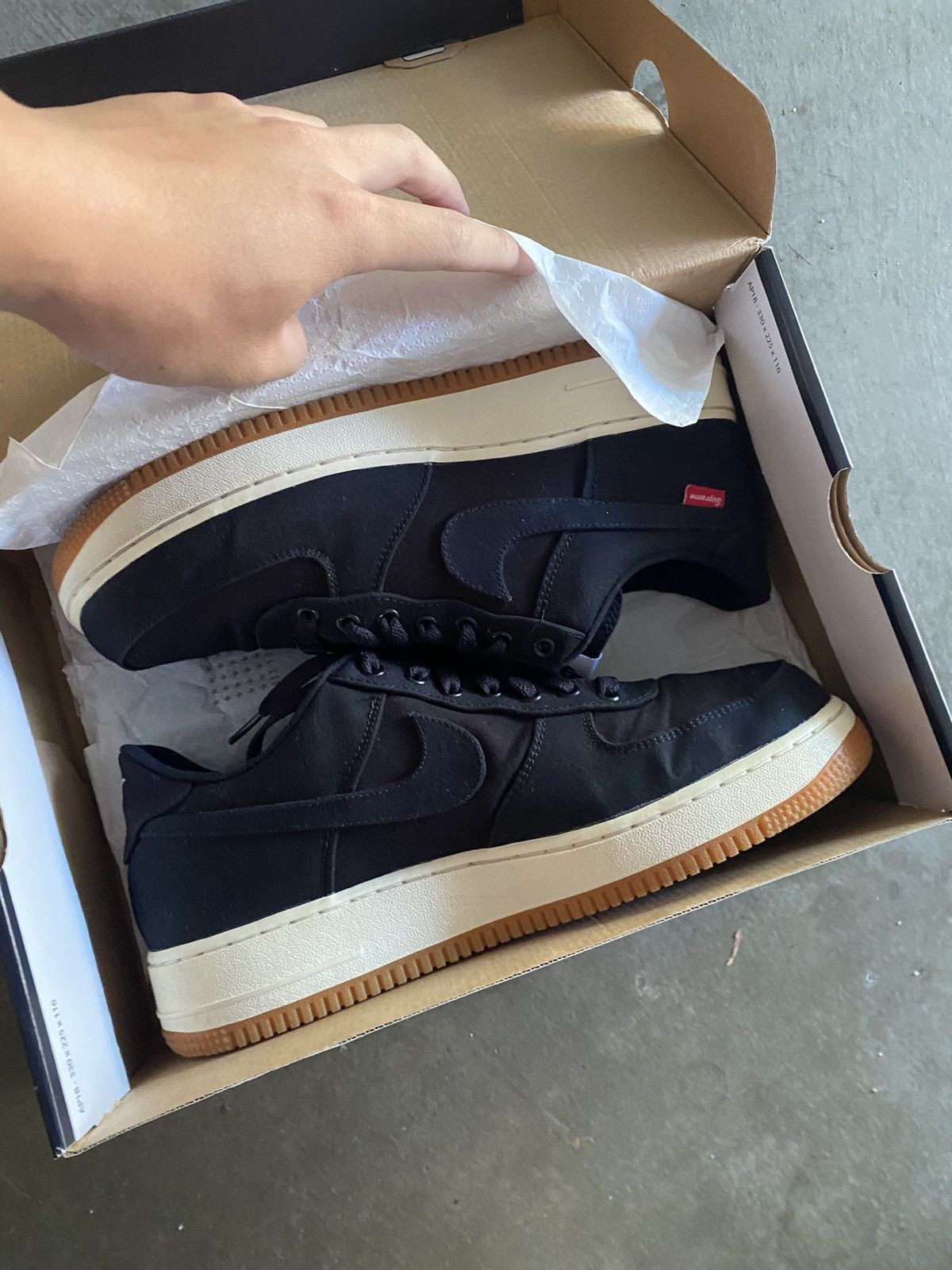 Nike × Supreme OG Nike Supreme Force Black Canvas Size US 11 / EU 44 - 1 Thumbnail