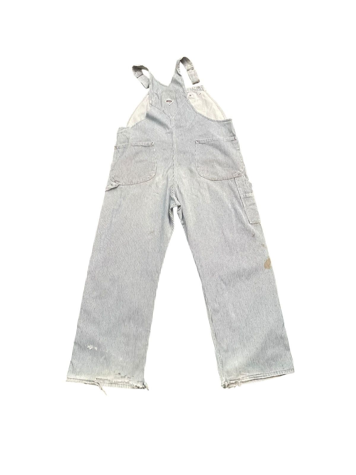 Big Mac × Vintage Vintage 80’s Big Mac Hickory Stripes Overall Size US 42 / EU 58 - 6 Thumbnail