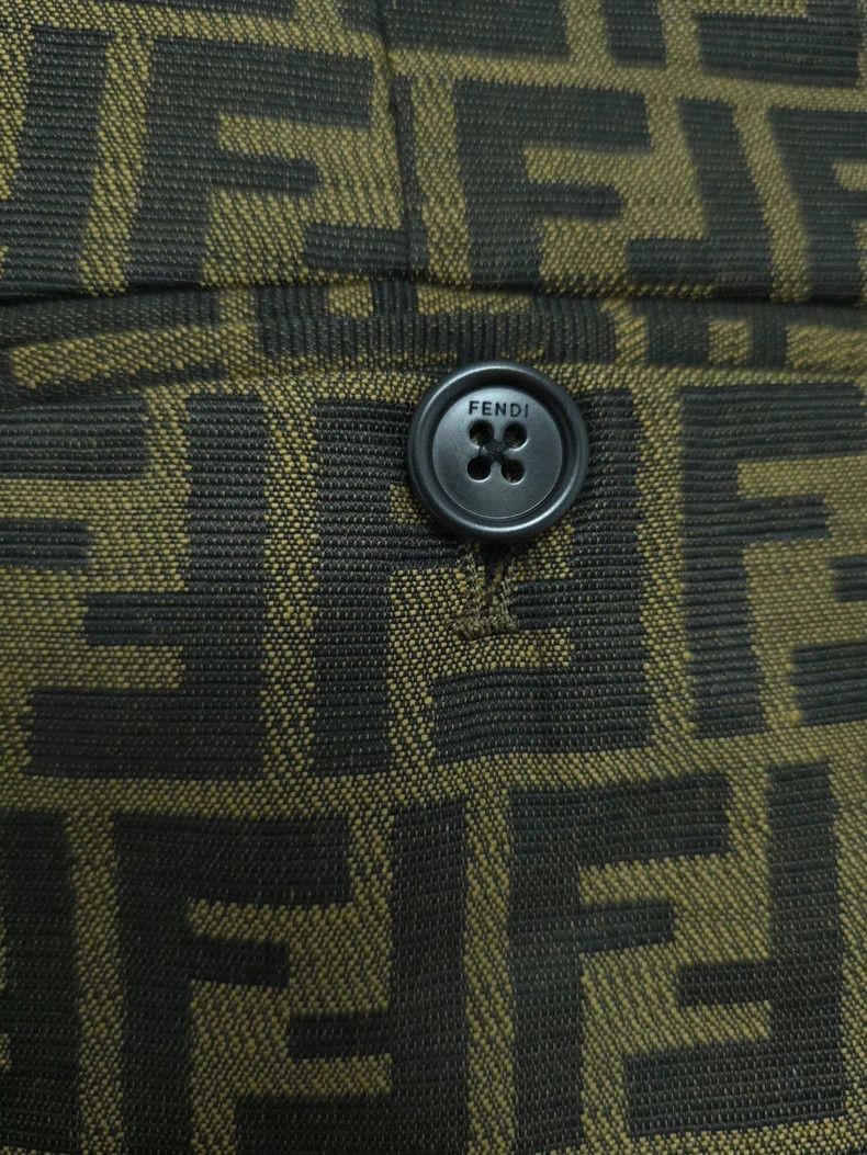 Fendi Fendi Printed Denim Shorts for Men Size US 44 / EU 60 - 4 Thumbnail