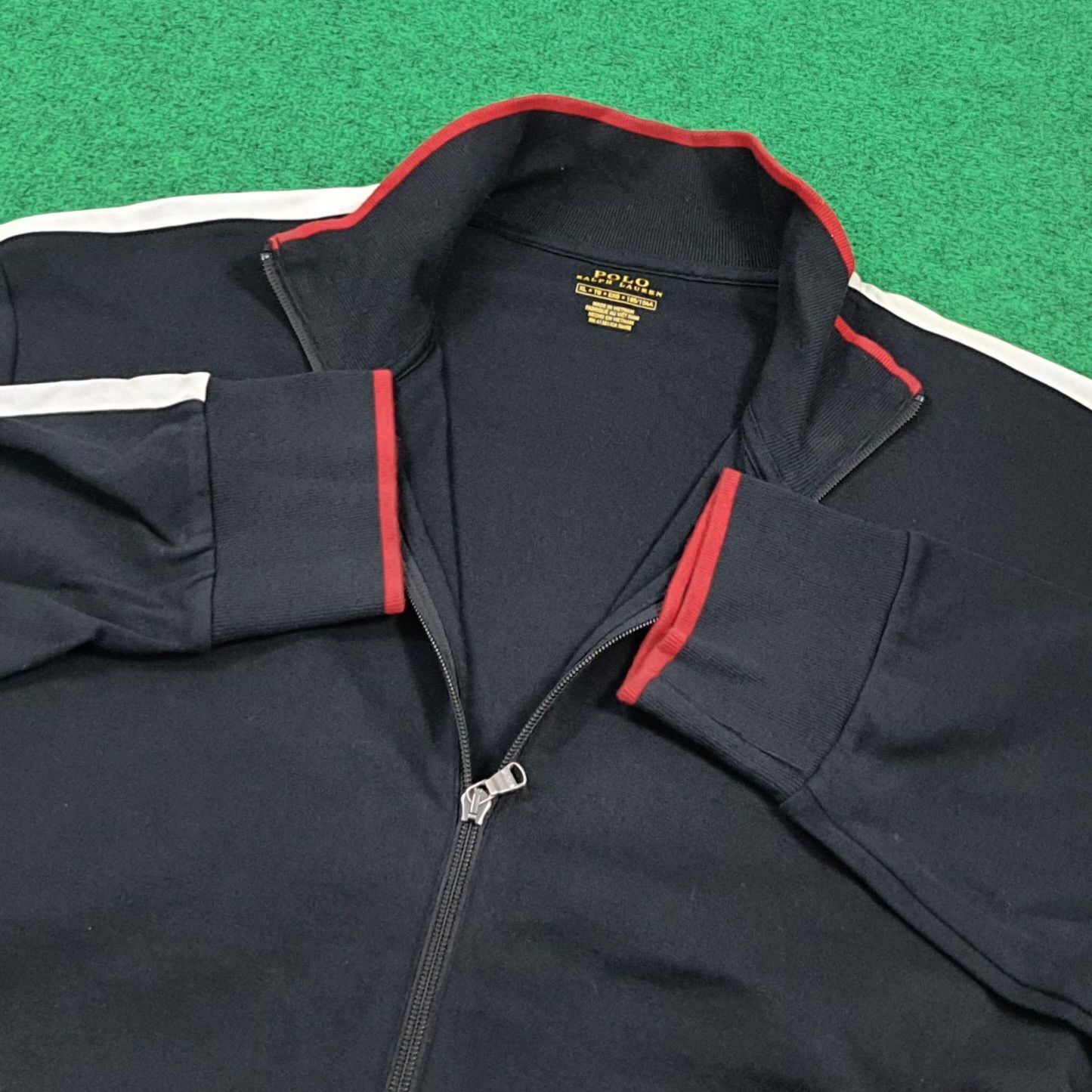 Polo Ralph Lauren Vintage Polo Ralph Lauren Track Jacket White Side Stripe Size US XL / EU 56 / 4 - 5 Thumbnail