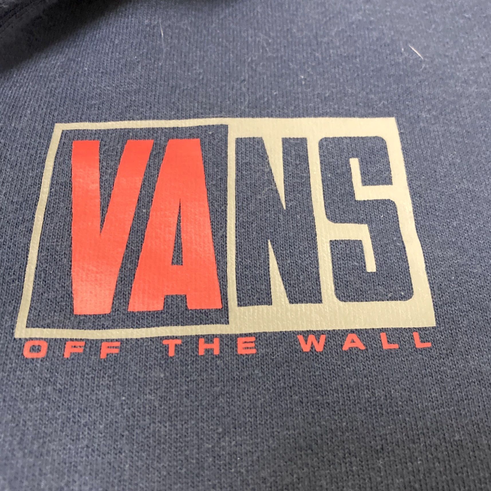 Vans VANS Men Sweater Pullover Quarter Zip Large Blue Off The Wall MENS Labeled Regular Size US L / EU 52-54 / 3 - 2 Thumbnail