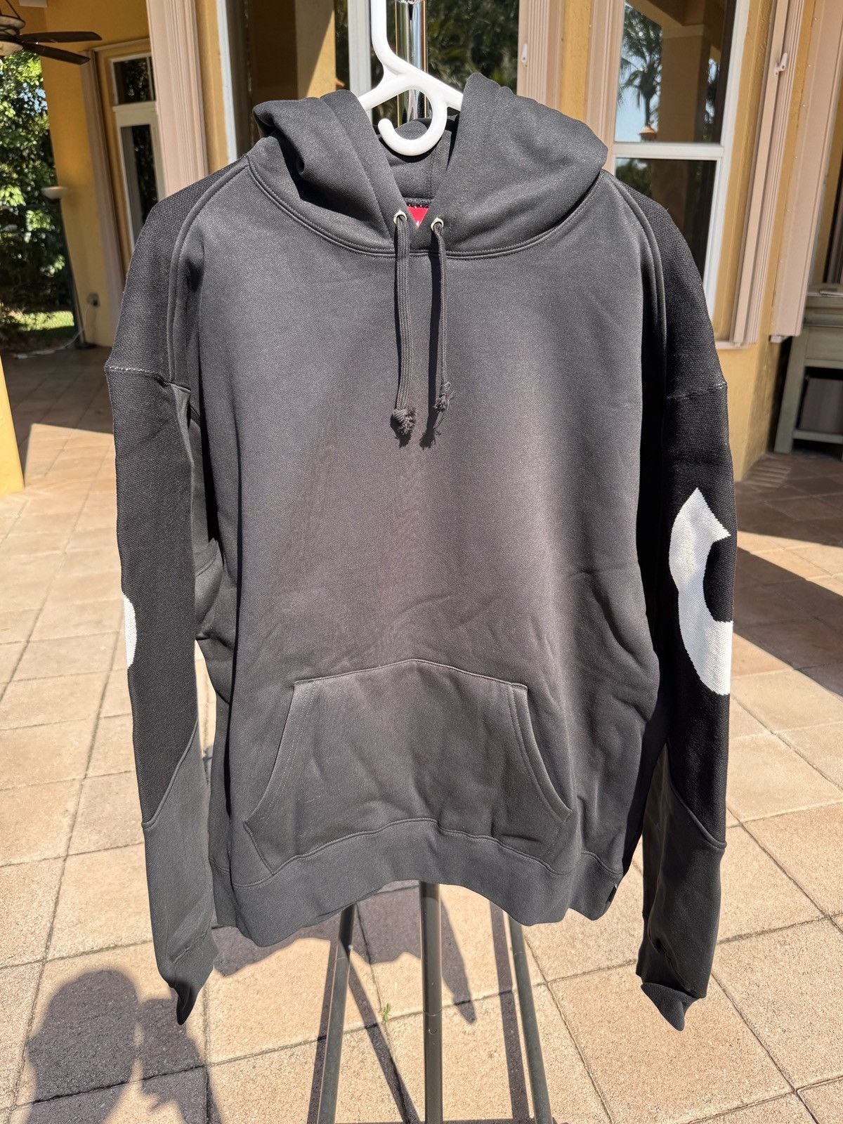 Supreme Supreme Big Logo Jacquard Hooded Sweatshirt Black