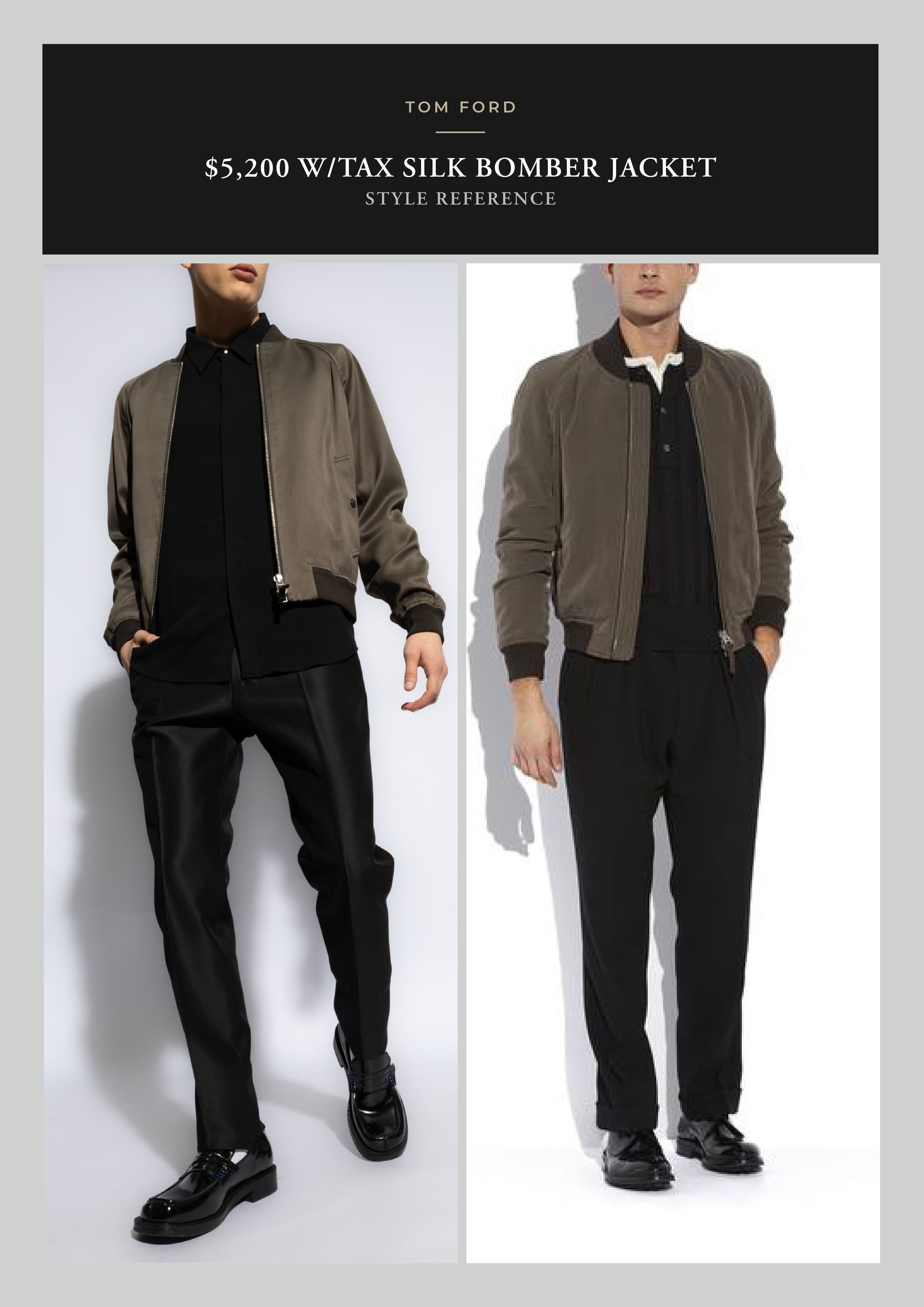 Tom Ford Effortless Cool, Rare $5,200 w/Tax 100% Silk Bomber Jacket Size US S / EU 44-46 / 1 - 2 Thumbnail