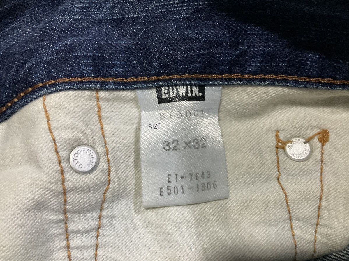 If Six Was Nine × Japanese Brand 🔥Sick Y2K Edwin 503 Flare Denim Distressed Faded Size US 36 / EU 52 - 11 Thumbnail