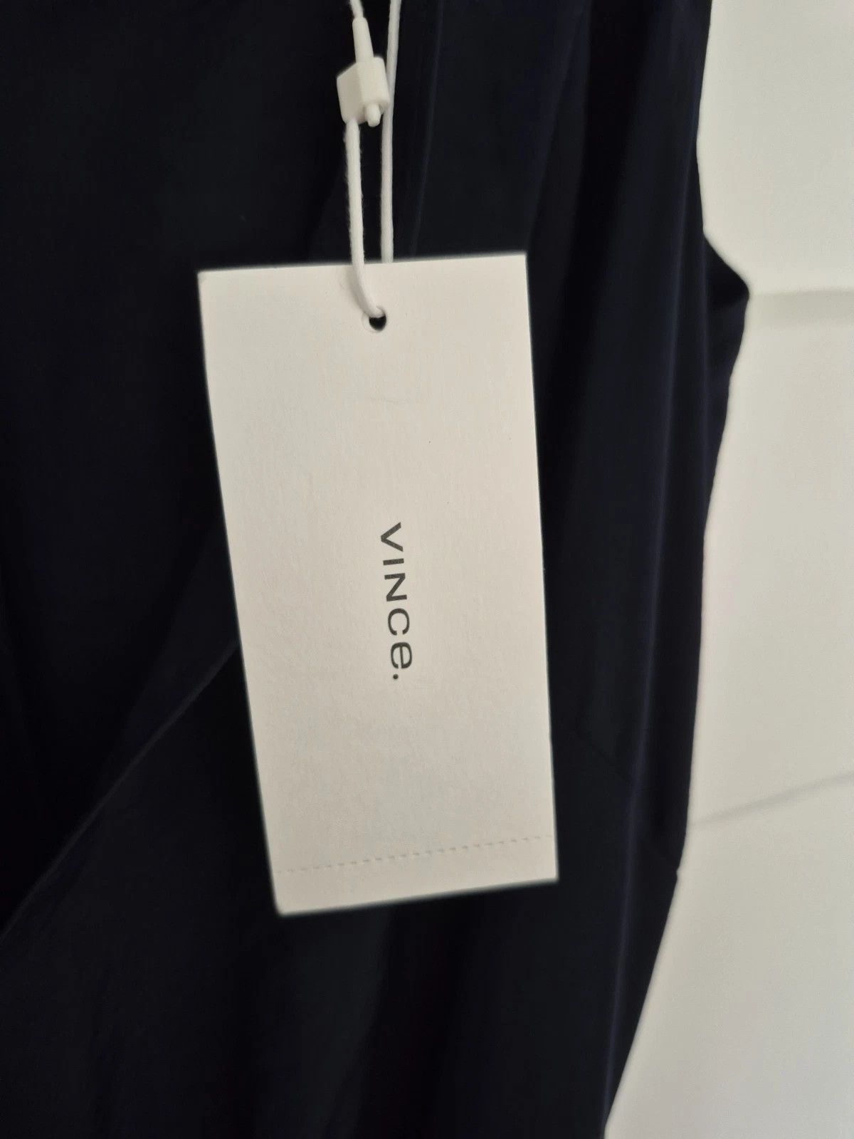 Vince Wrap Dress Navy Blue Slvless Pleated Belted Midi Comfy Gift Size XXS / US 00 / IT 34 - 6 Thumbnail
