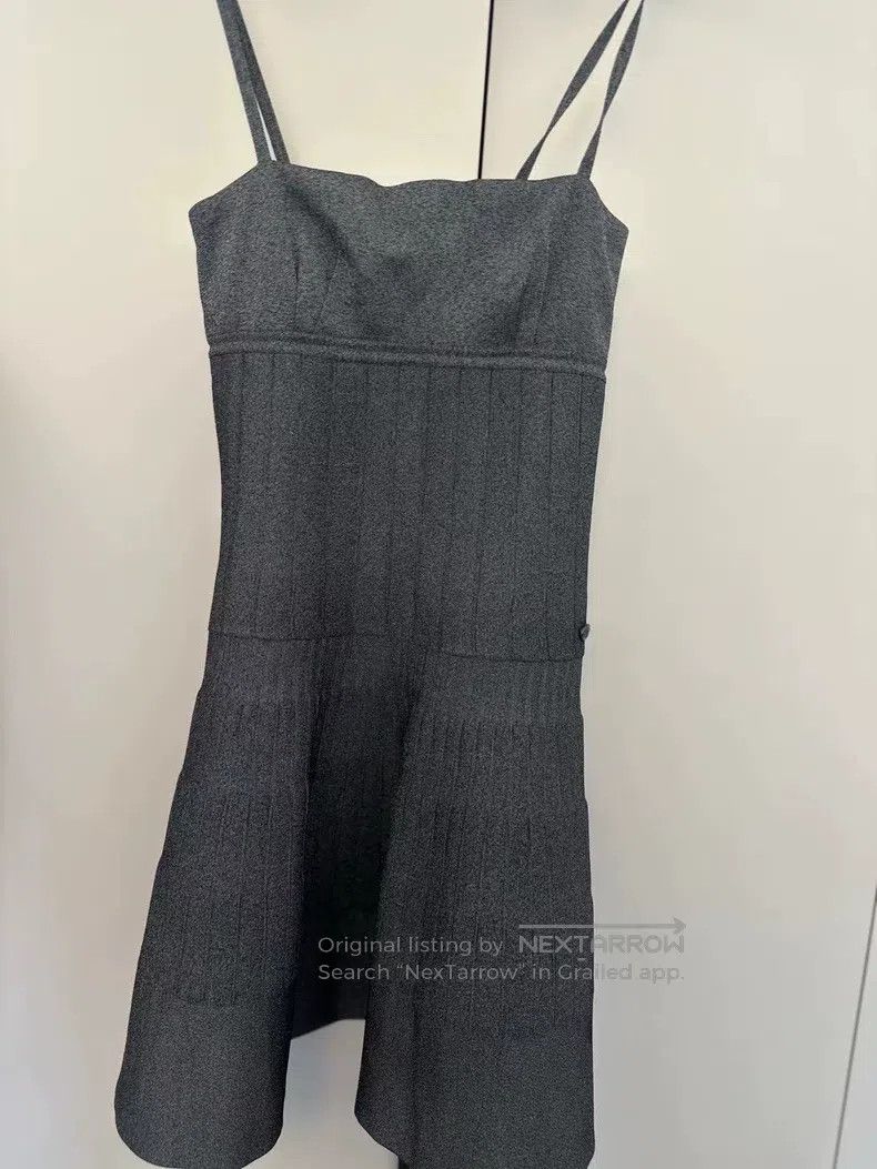 Chanel Chanel Grey suspender skirt Size S / US 4 / IT 40 - 1 Thumbnail