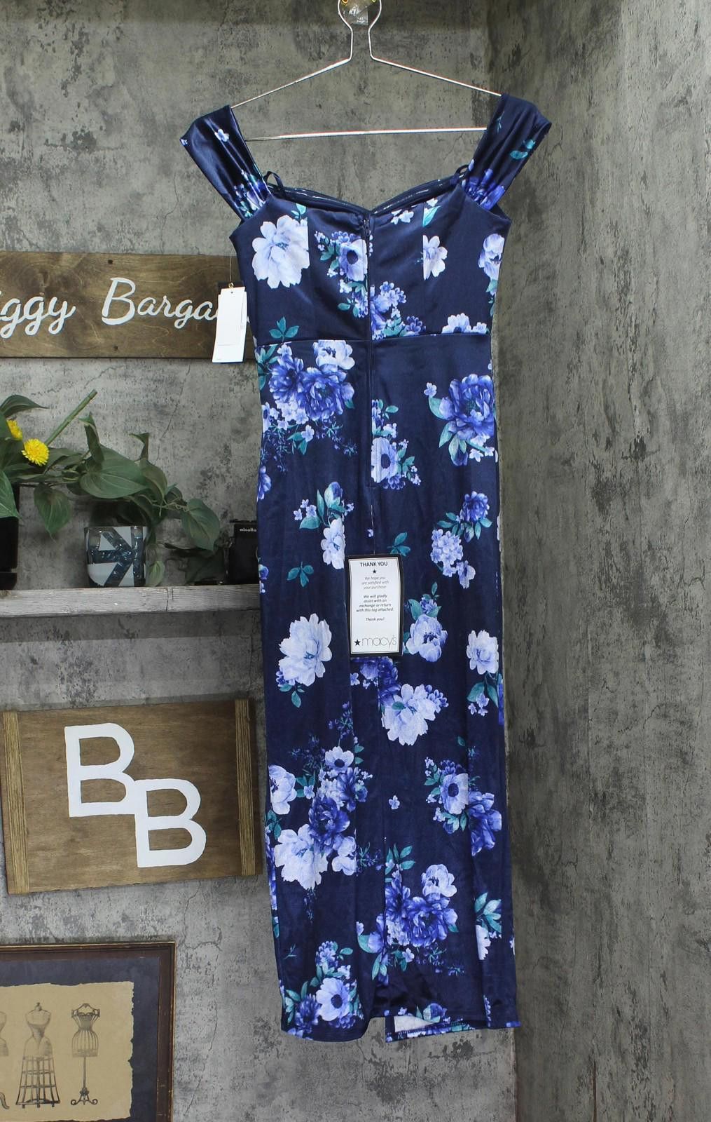 Other City Studios Printed Dress Gown 5126ah9at3 Navy Blue 12 Size XL / US 12-14 / IT 48-50 - 2 Thumbnail
