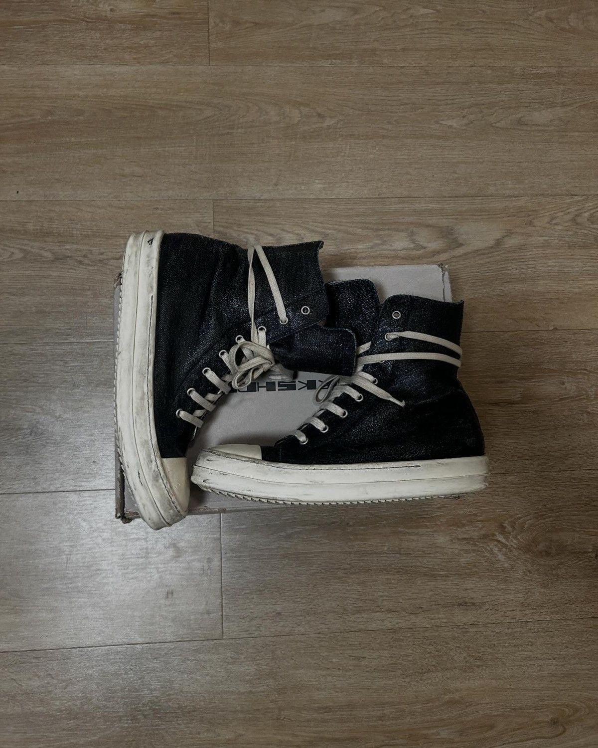 Rick Owens Drkshdw Lacquered High rick owens Size US 9 / EU 42 - 1 Thumbnail
