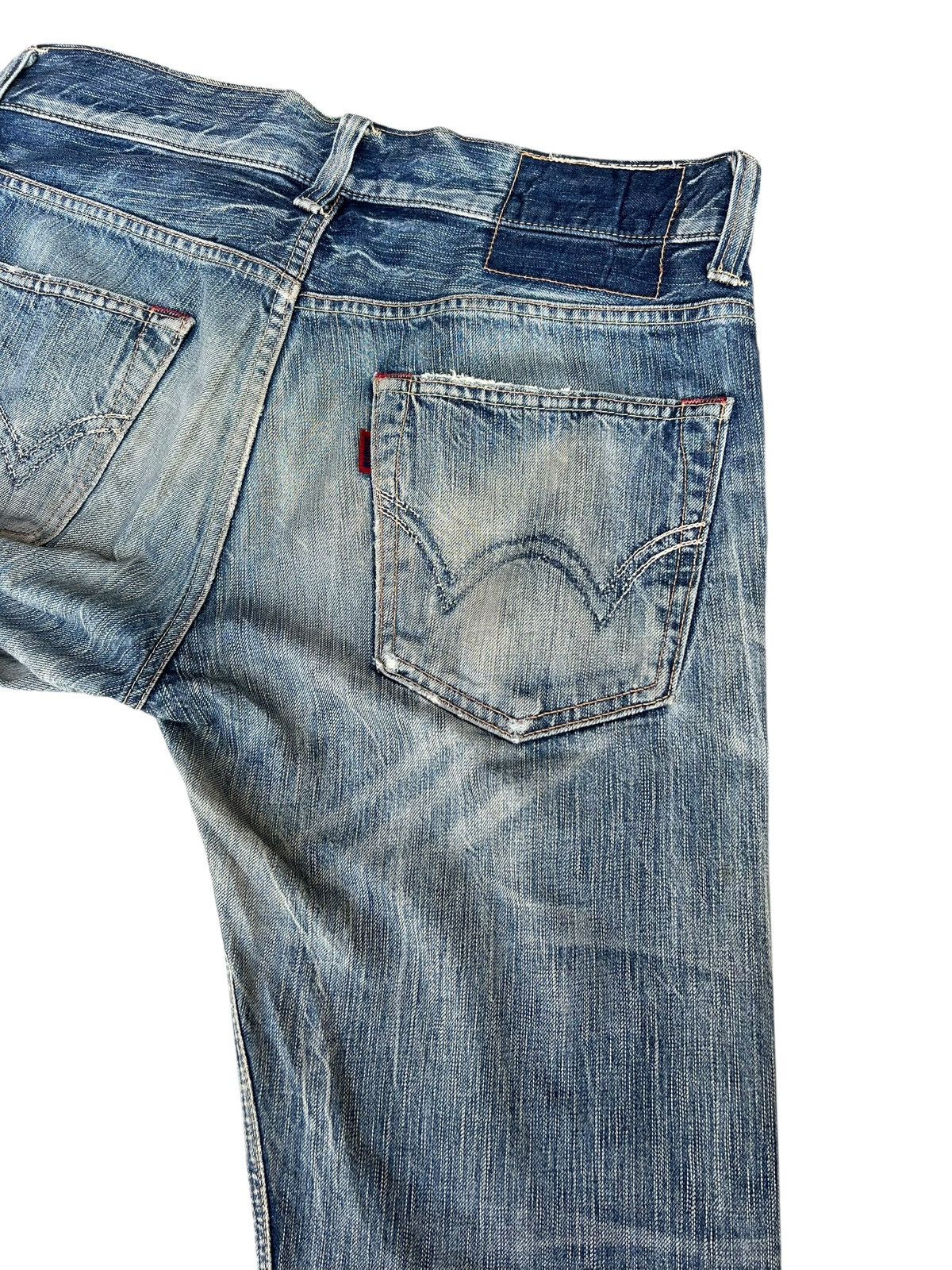 Edwin Vintage Y2K Edwin 503 BT500 Dirty Mud Denim Flare Jeans Size US 32 / EU 48 - 16 Thumbnail