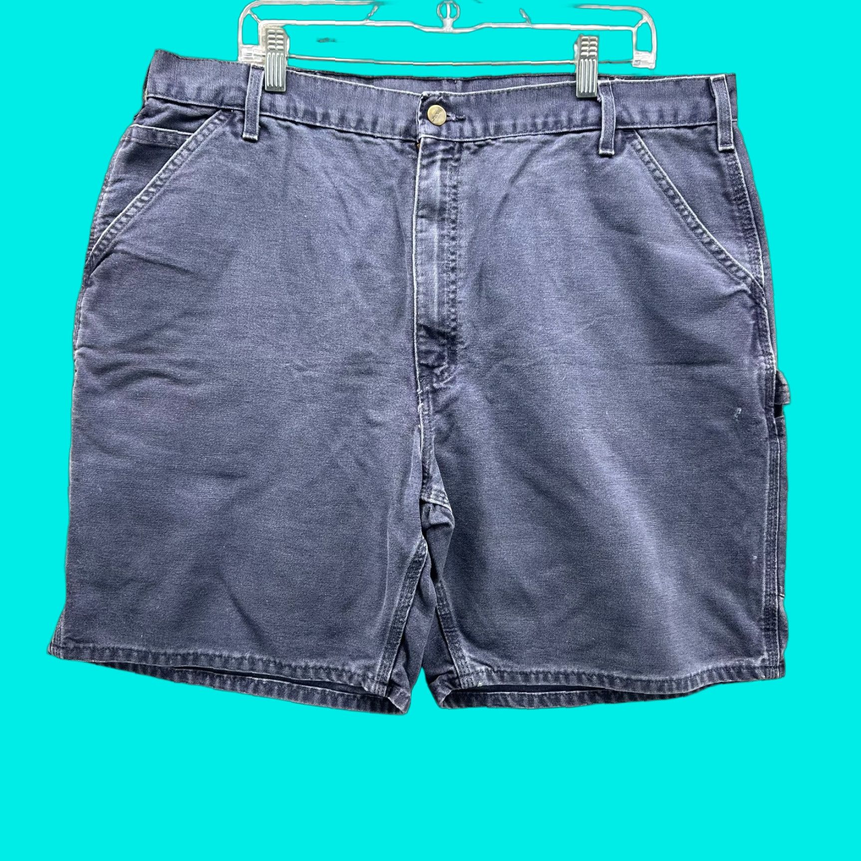 Carhartt VINTAGE Carhartt Shorts Mens 40 Blue Navy Chino Carpenter Canvas Y2K Jorts Size US 40 / EU 56 - 1 Thumbnail